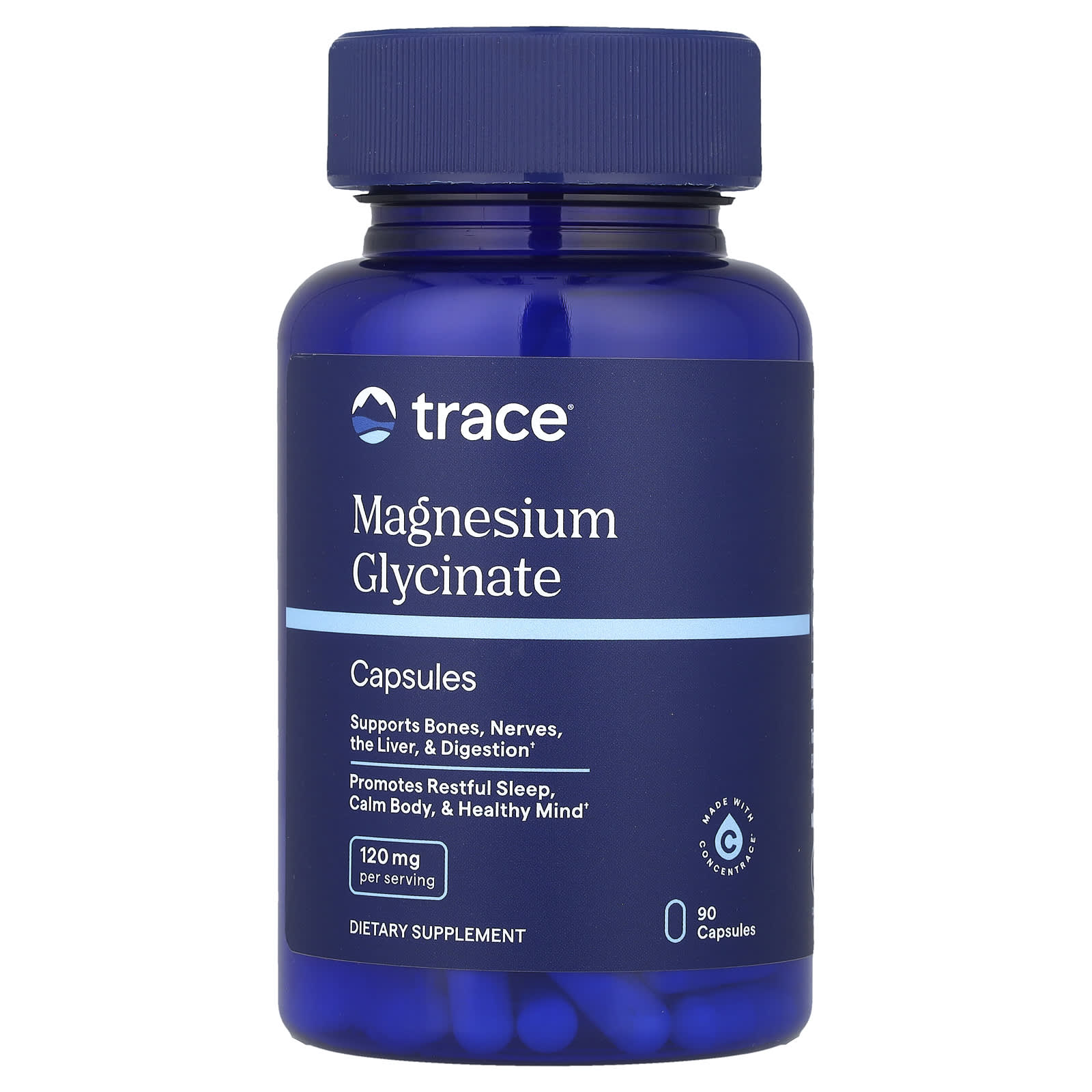 Trace Magnesium Glycinate – 90 gélules — Tunisie