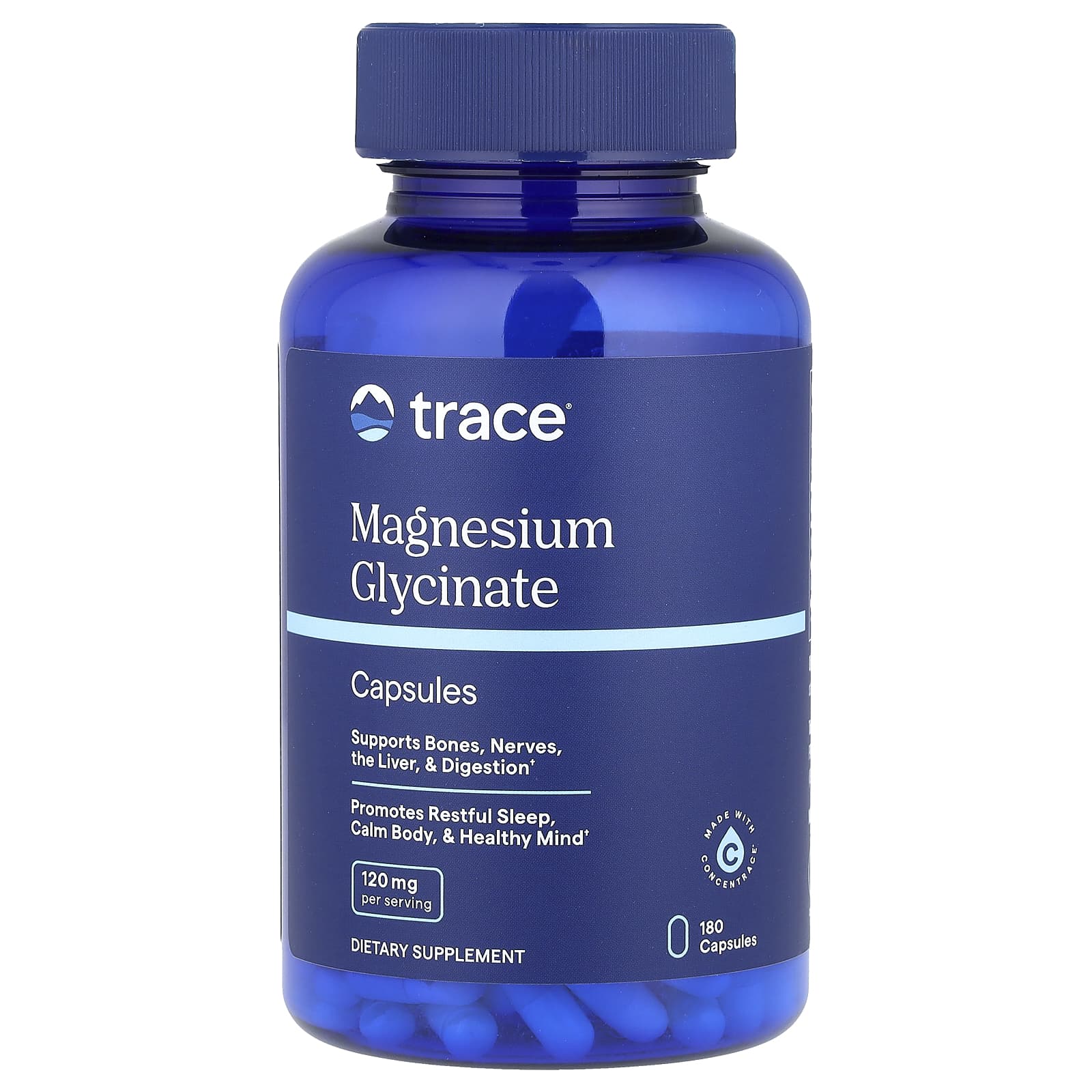 Trace Magnesium Glycinate – 180 gélules — Tunisie
