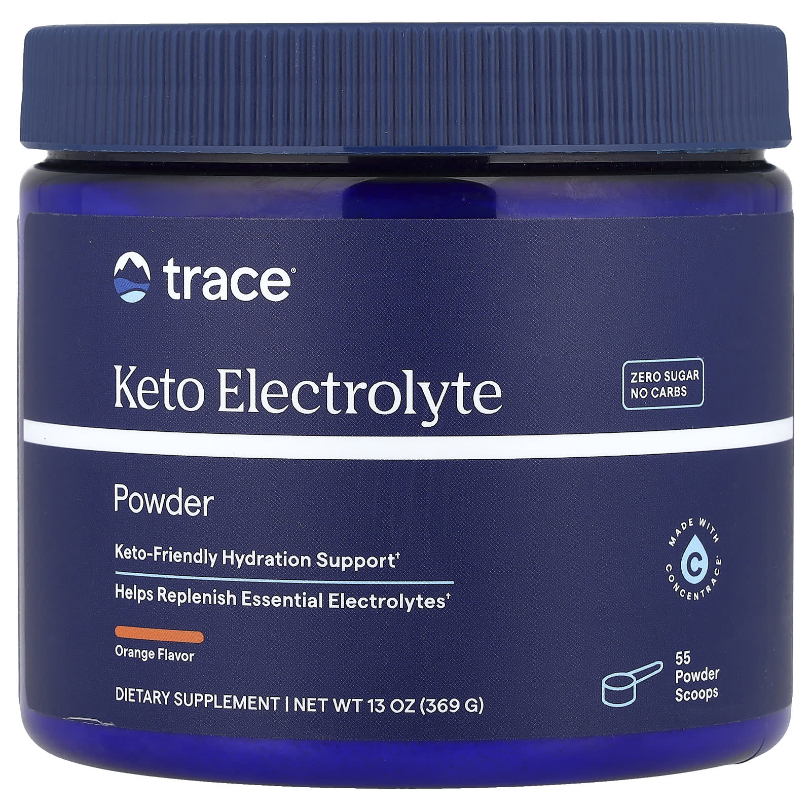 Trace Keto Electrolyte Powder – Orange – 369 g — Tunisie
