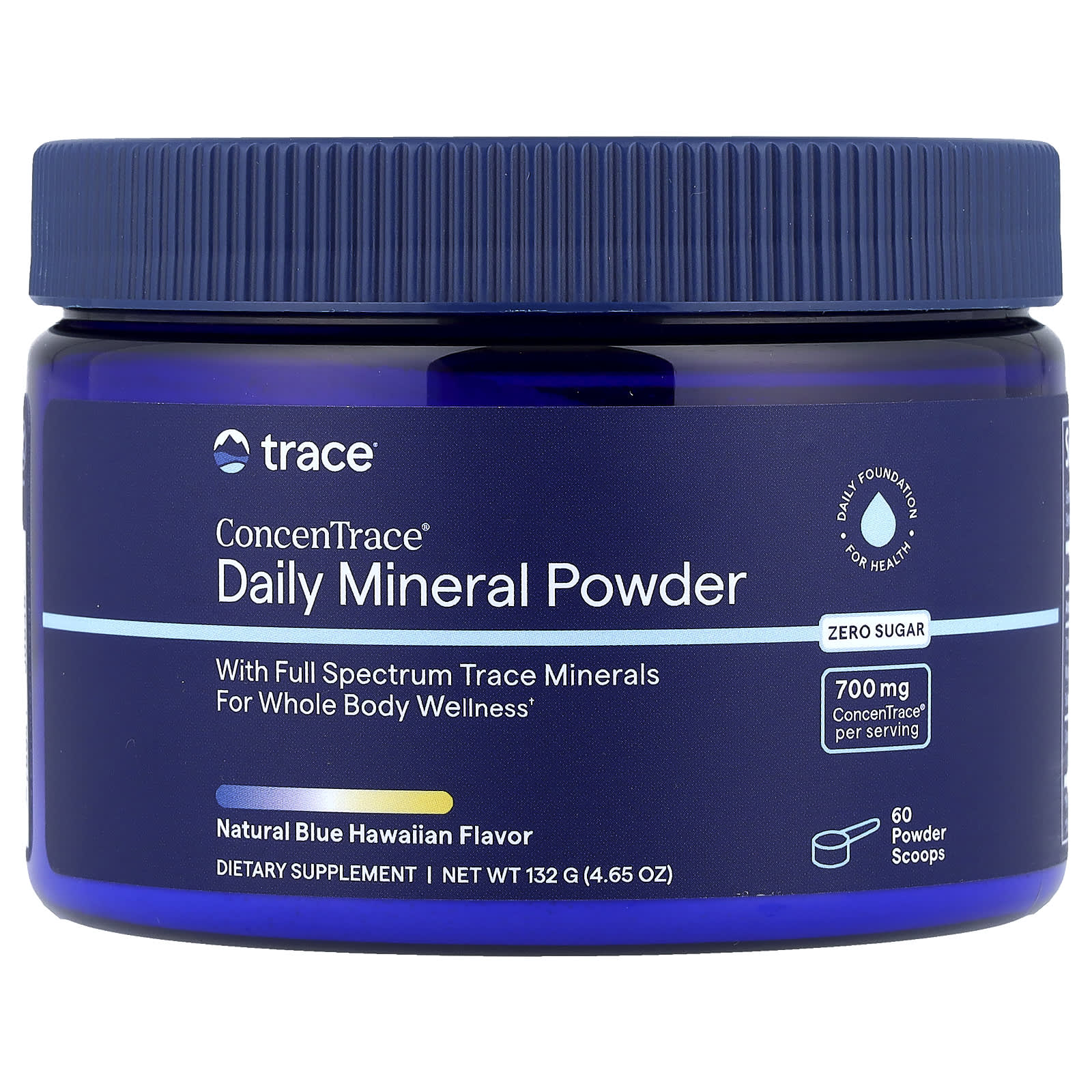 Trace ConcenTrace, Daily Mineral Powder, Natural Blue Hawaiian – 132 g — Tunisie