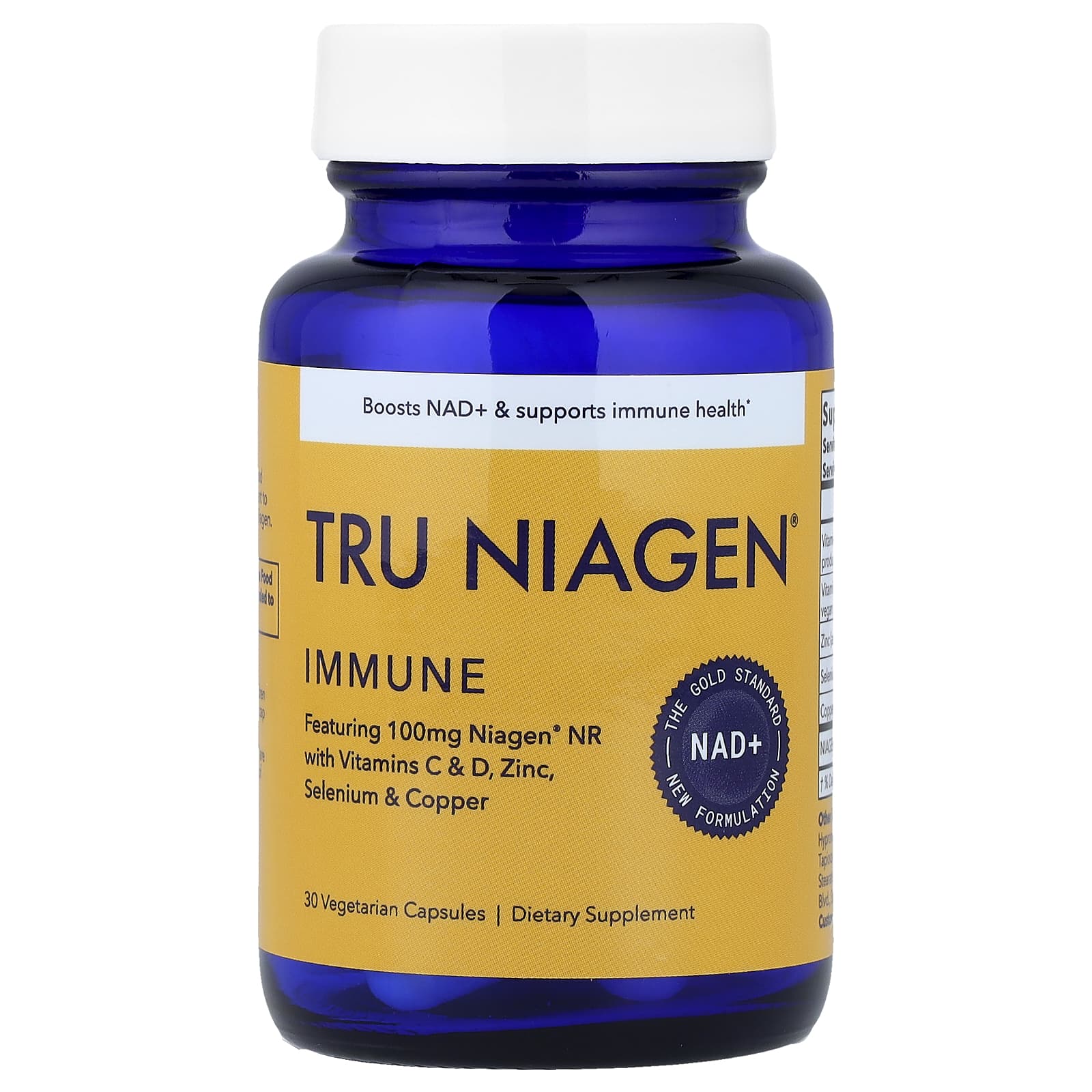 Tru Niagen Immune – 30 gélules végétales — étiquette 1