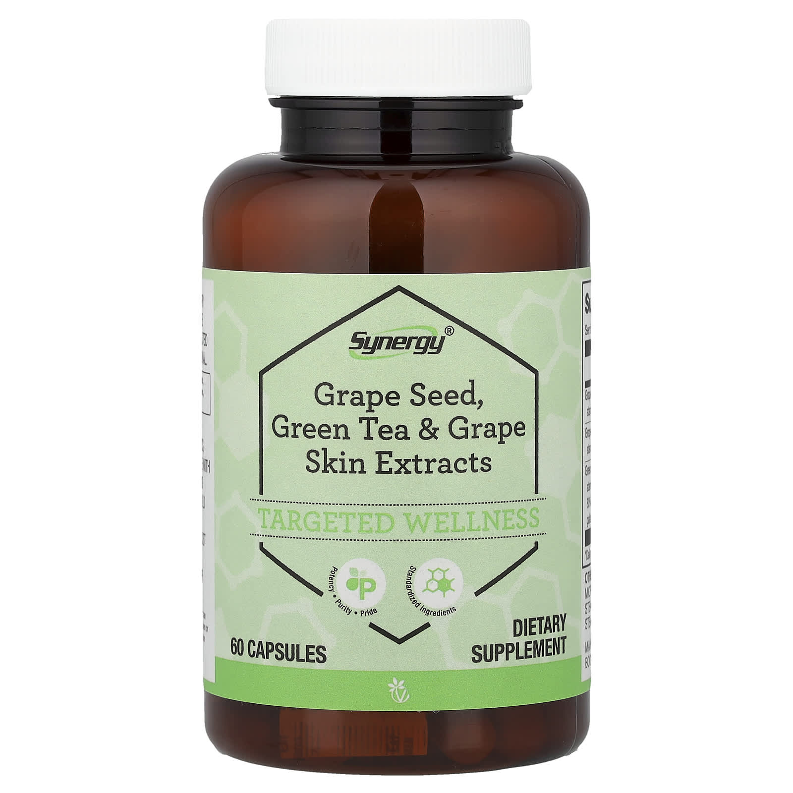 Vitacost Synergy, Green Tea & Grape Skin Extracts – Grape Seed – 60 gélules — Tunisie