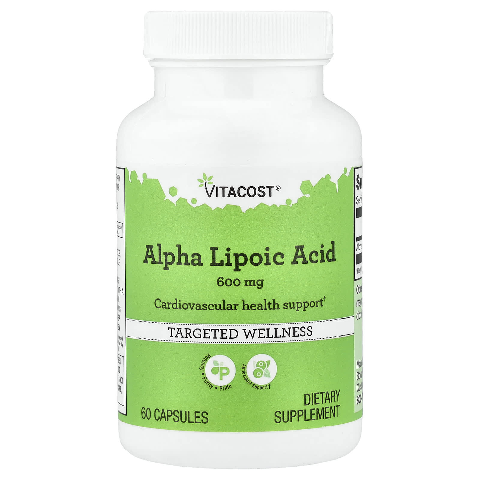 Vitacost Alpha Lipoic Acid – 60 gélules — Tunisie