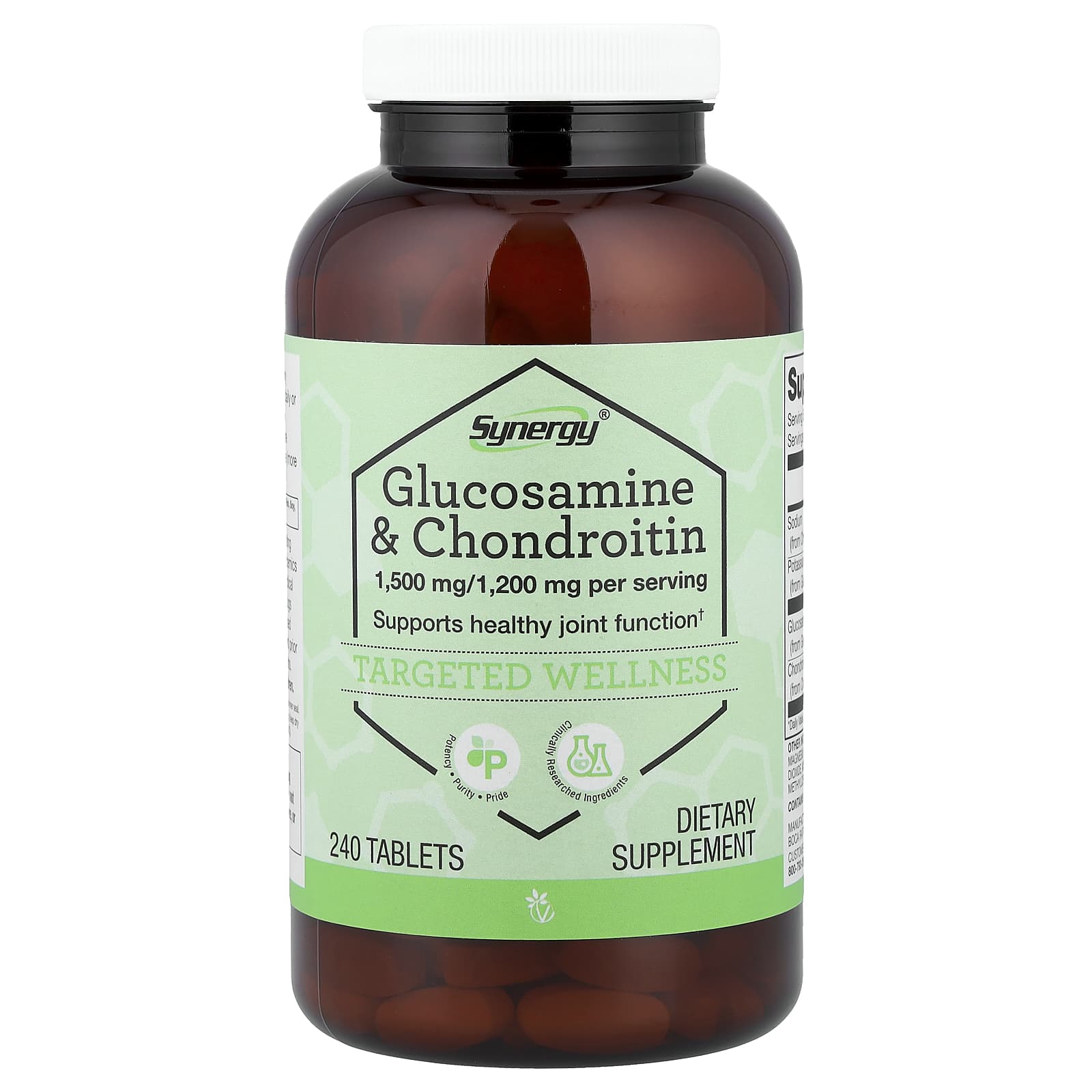 Vitacost Synergy, Glucosamine & Chondroitin – 240 comprimés — Tunisie