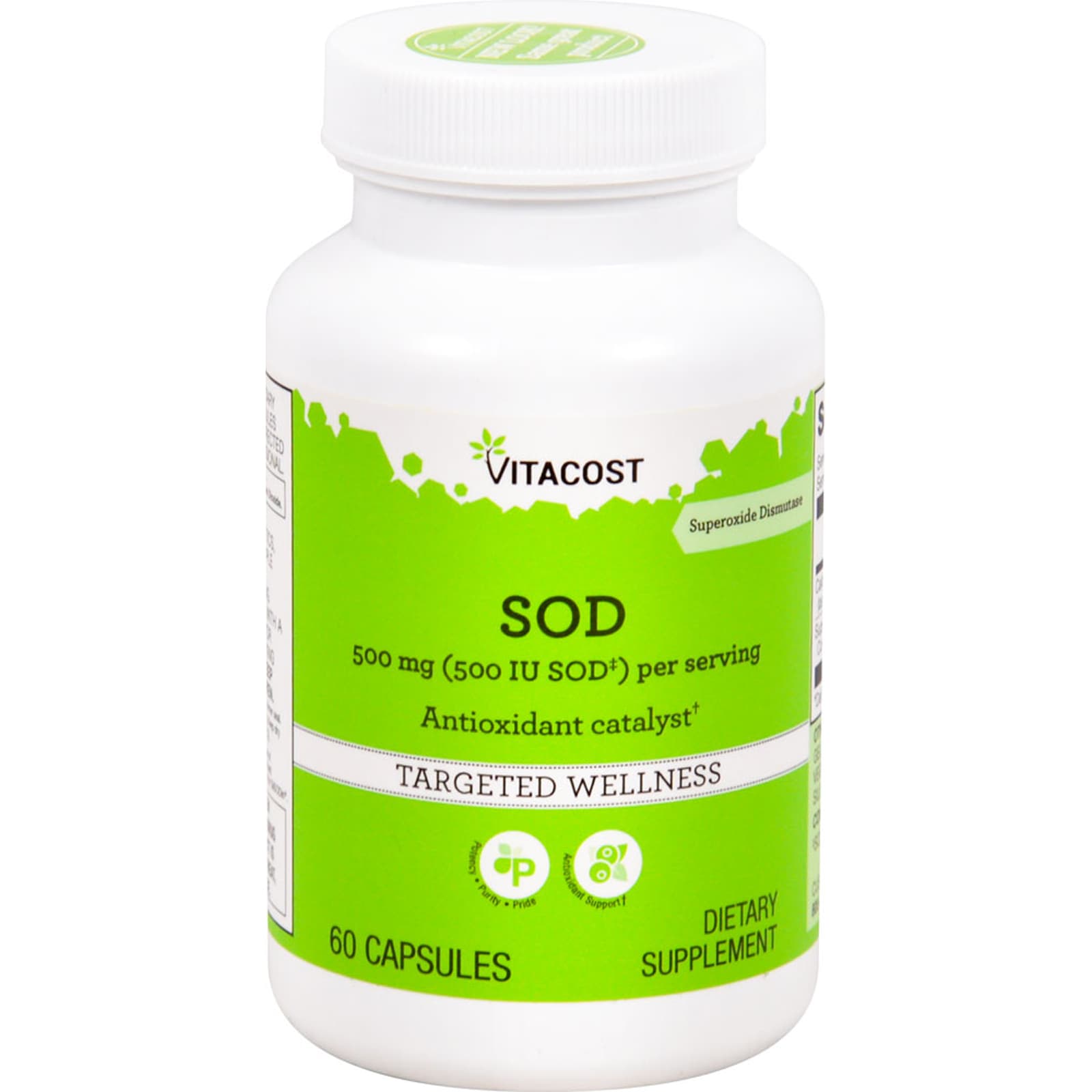 Vitacost SOD Antioxidant Catalyst – 60 gélules — Tunisie