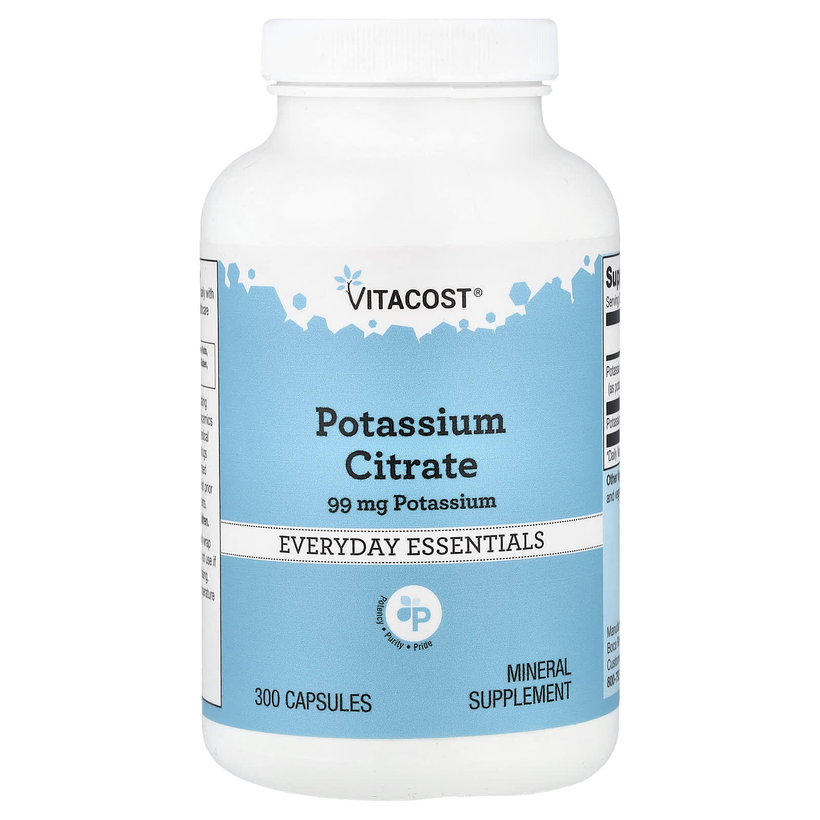 Vitacost Potassium Citrate – 300 gélules — Tunisie