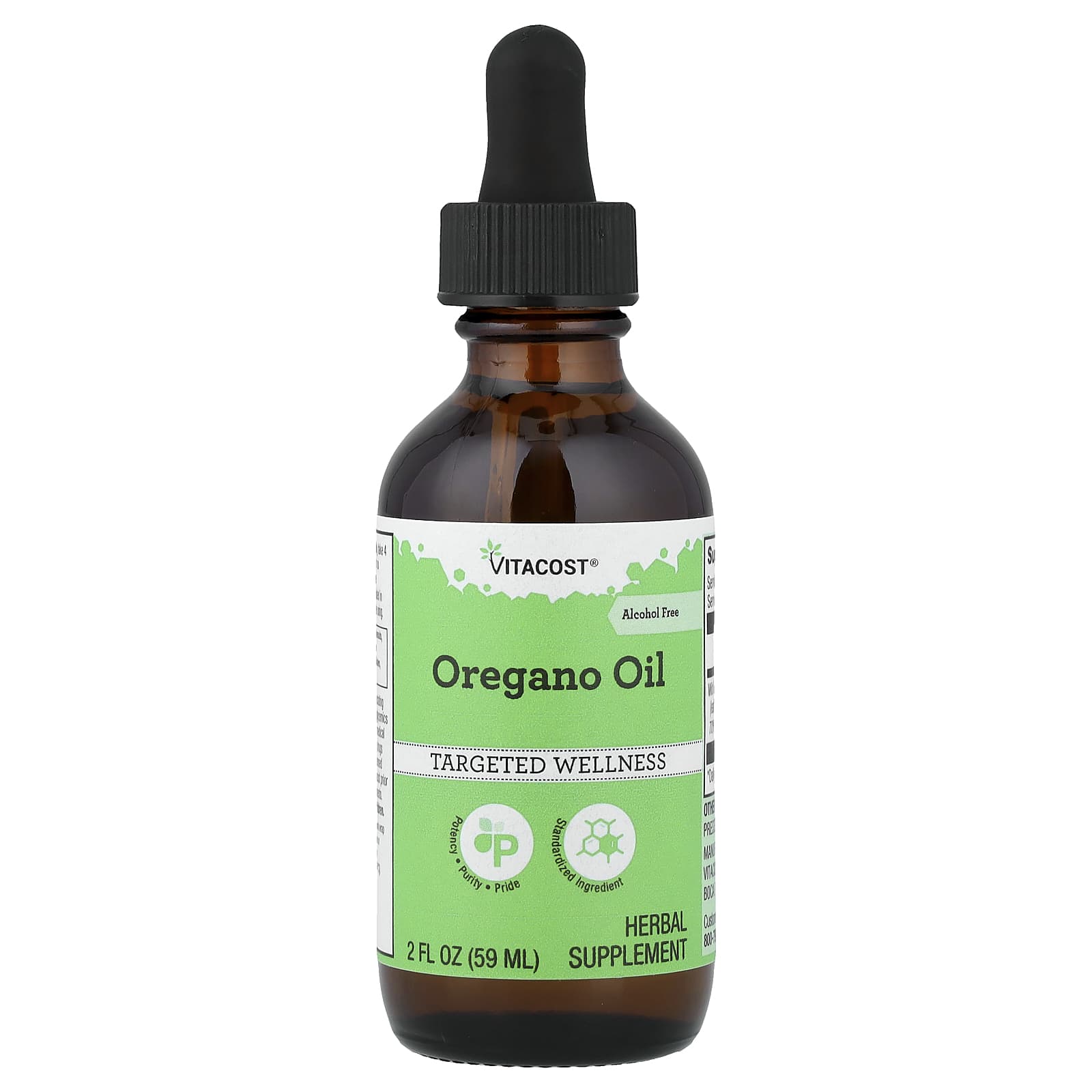 Vitacost Oregano Oil, Alcohol Free – 59 ml — Tunisie