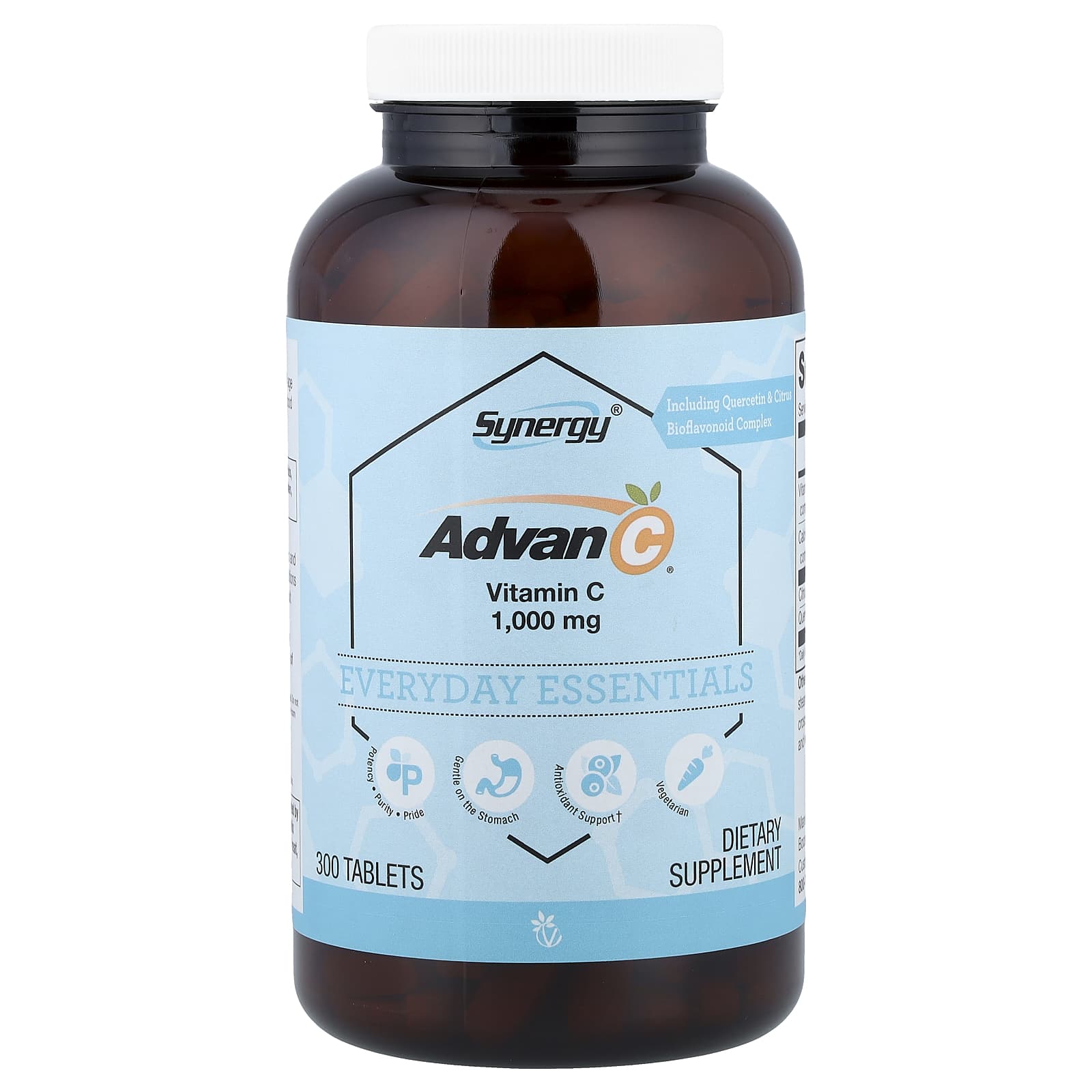 Vitacost Synergy – Advan-C Including Quercetin & Citrus Bioflavonoid Complex – 300 comprimés — Tunisie