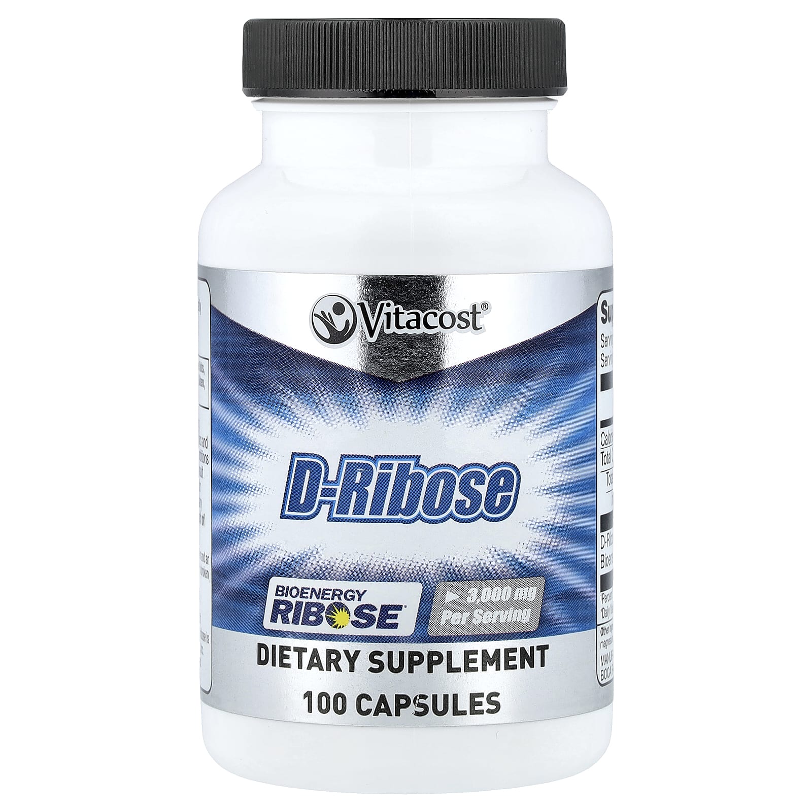 Vitacost D-Ribose – 100 gélules — Tunisie