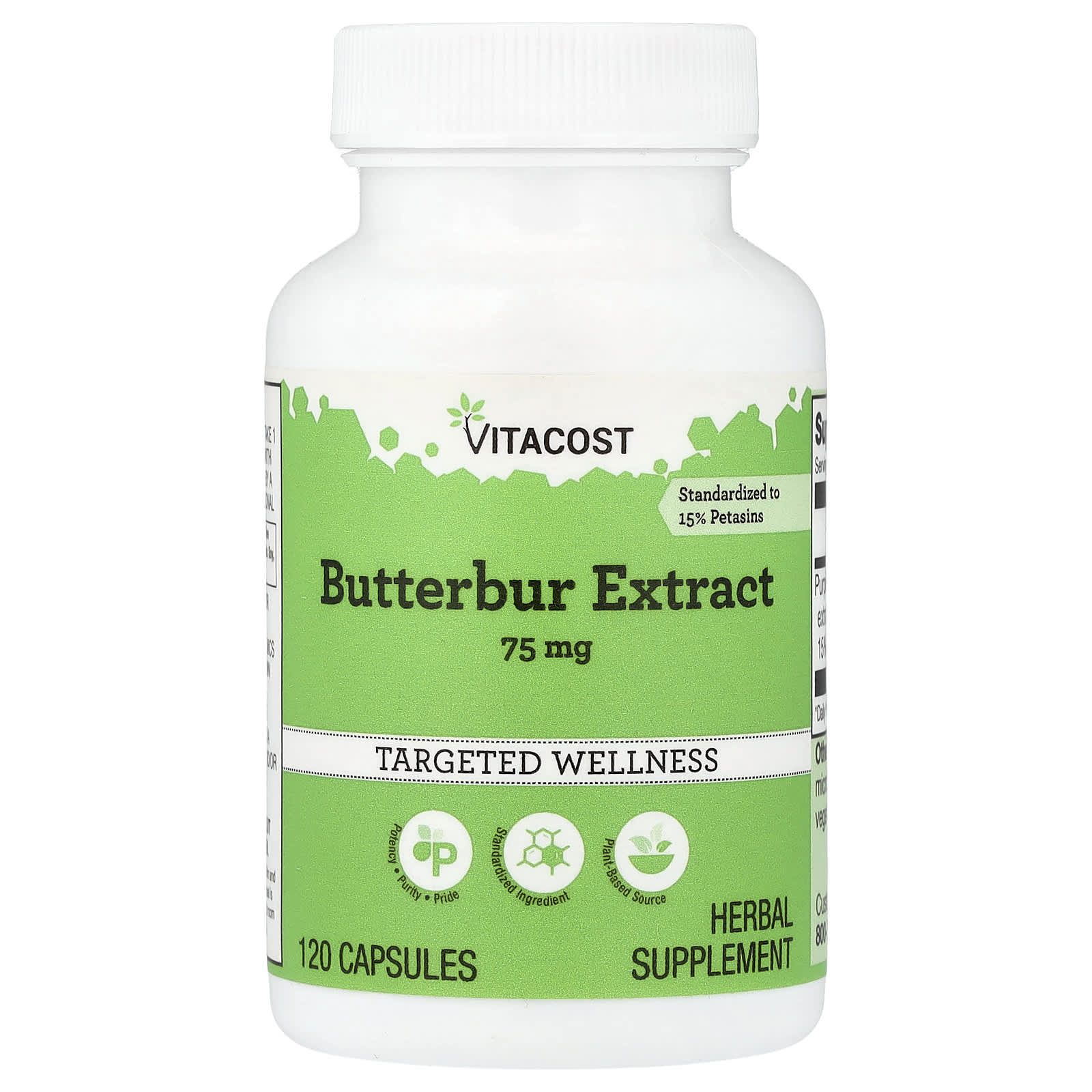 Vitacost Butterbur Extract – 120 gélules — Tunisie