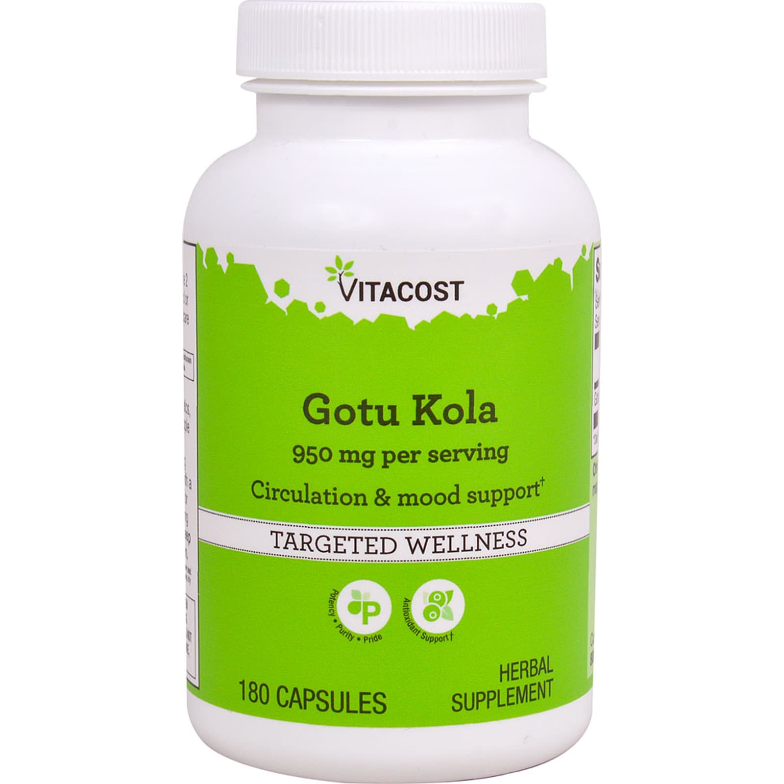 Vitacost Gotu Kola – 180 gélules — Tunisie