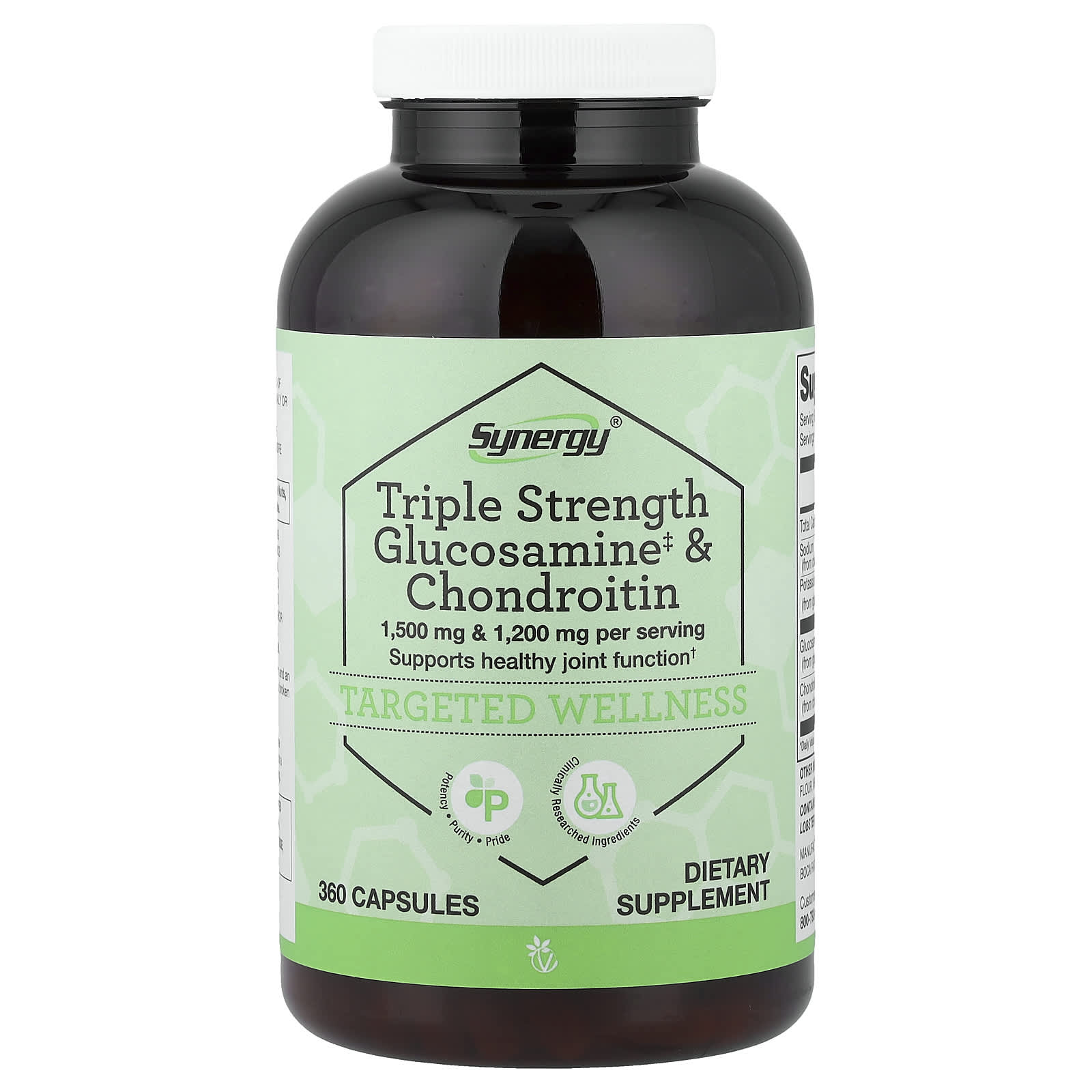 Vitacost Synergy, Triple Strength Glucosamine & Chondroitin – 360 gélules — Tunisie