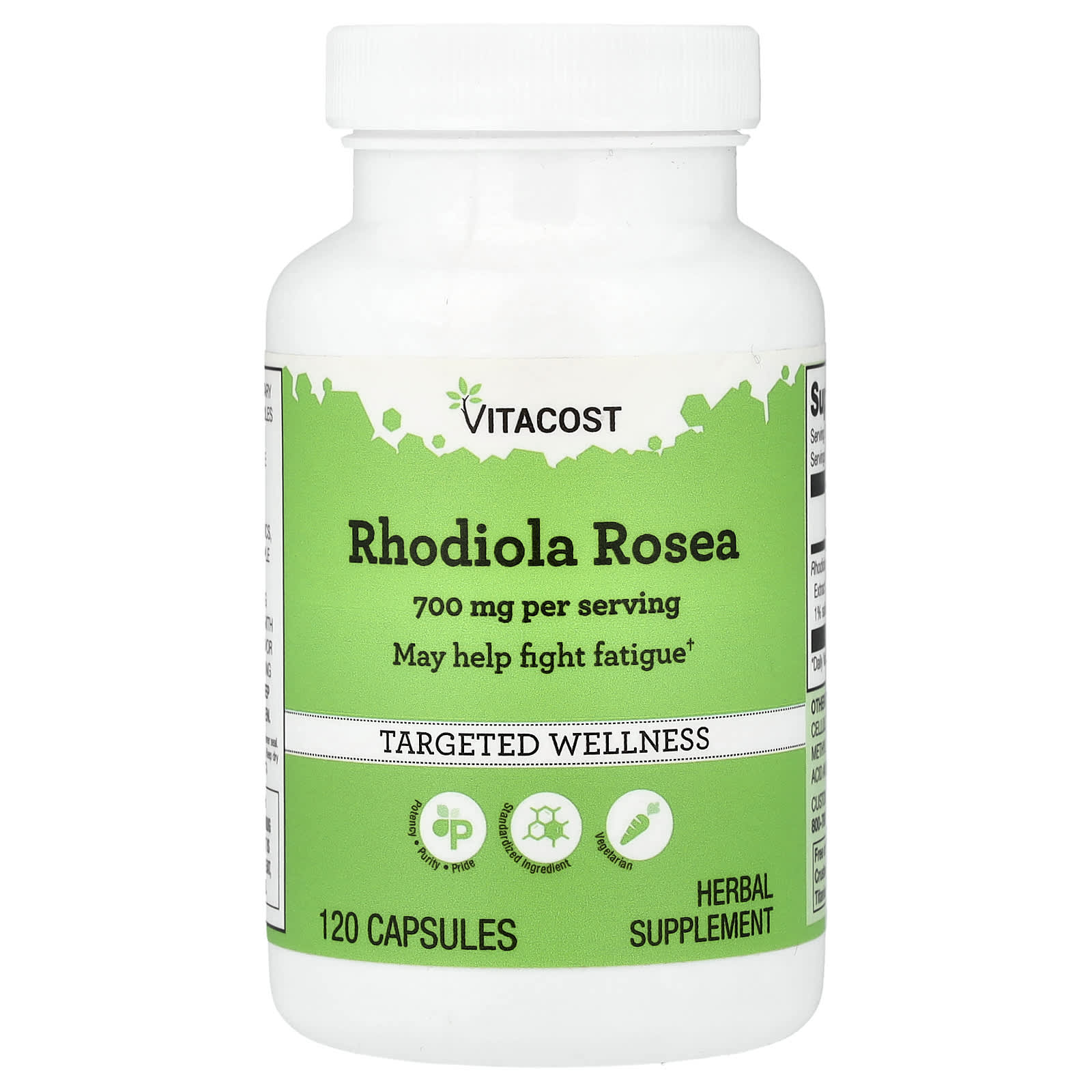 Vitacost Rhodiola Rosea – 120 gélules — Tunisie
