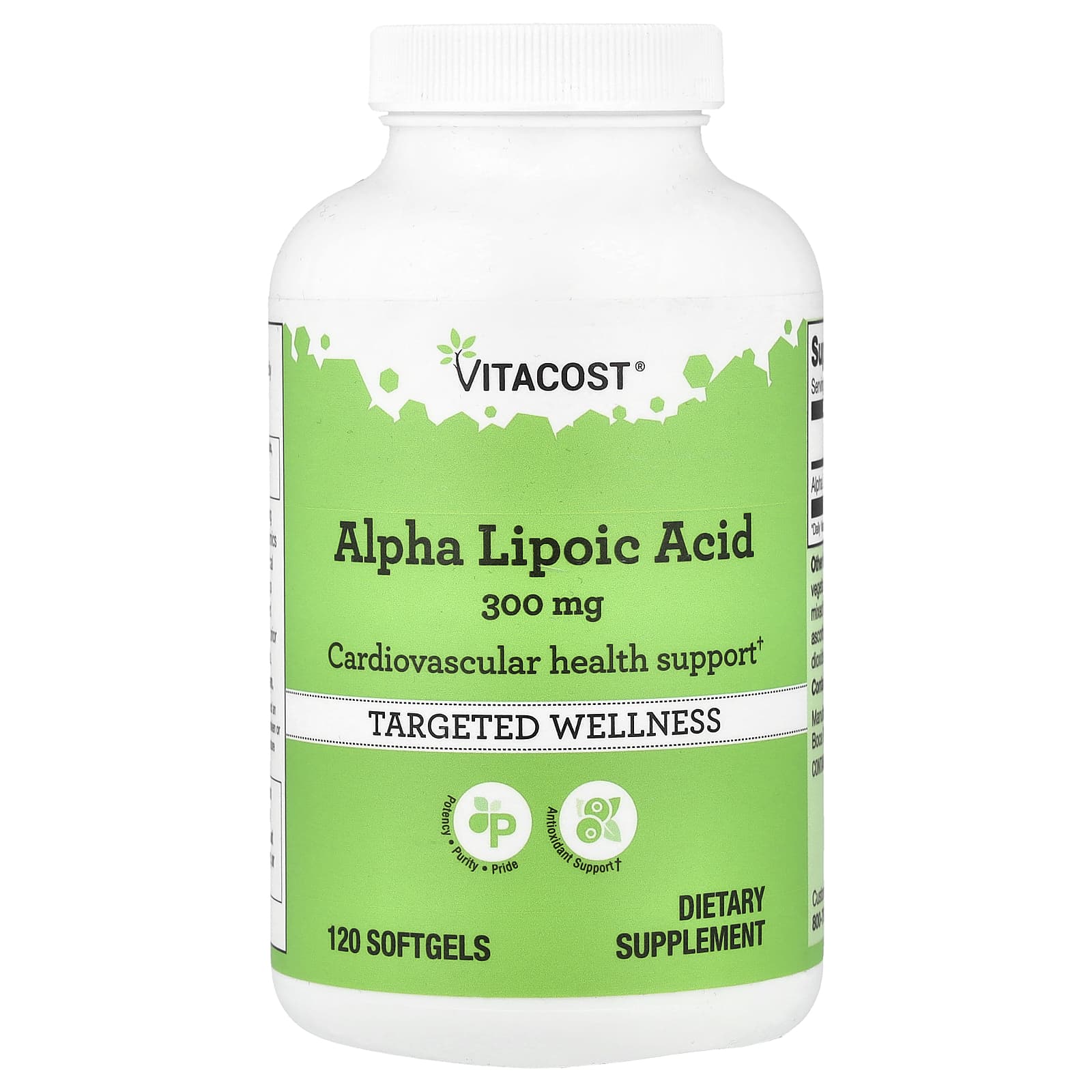 Vitacost Alpha Lipoic Acid – 120 capsules molles — Tunisie