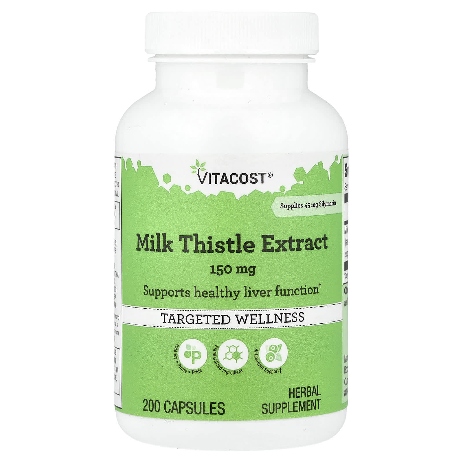 Vitacost Milk Thistle Extract – 200 gélules — Tunisie