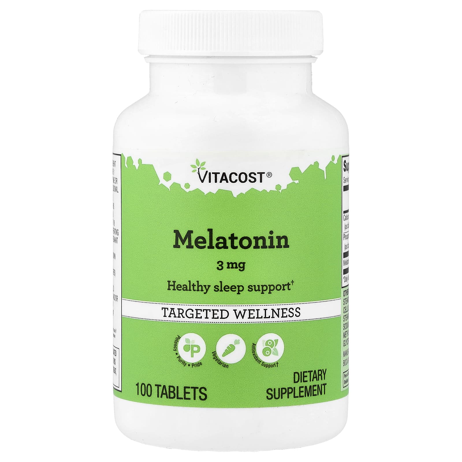Vitacost Melatonin – 3 mg – 100 comprimés — Tunisie