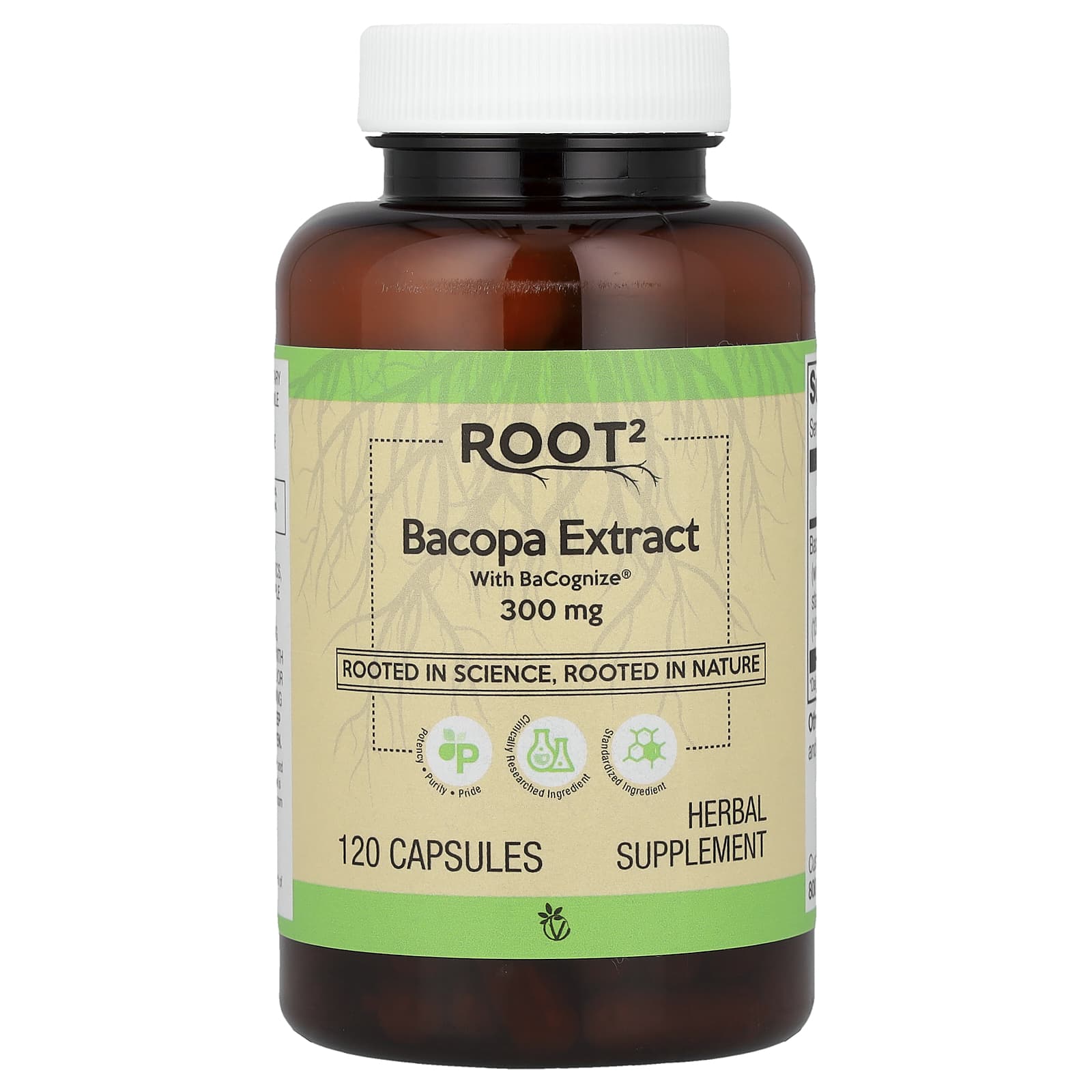 Vitacost Root2, Bacopa Extract With BaCognize – 120 gélules — Tunisie
