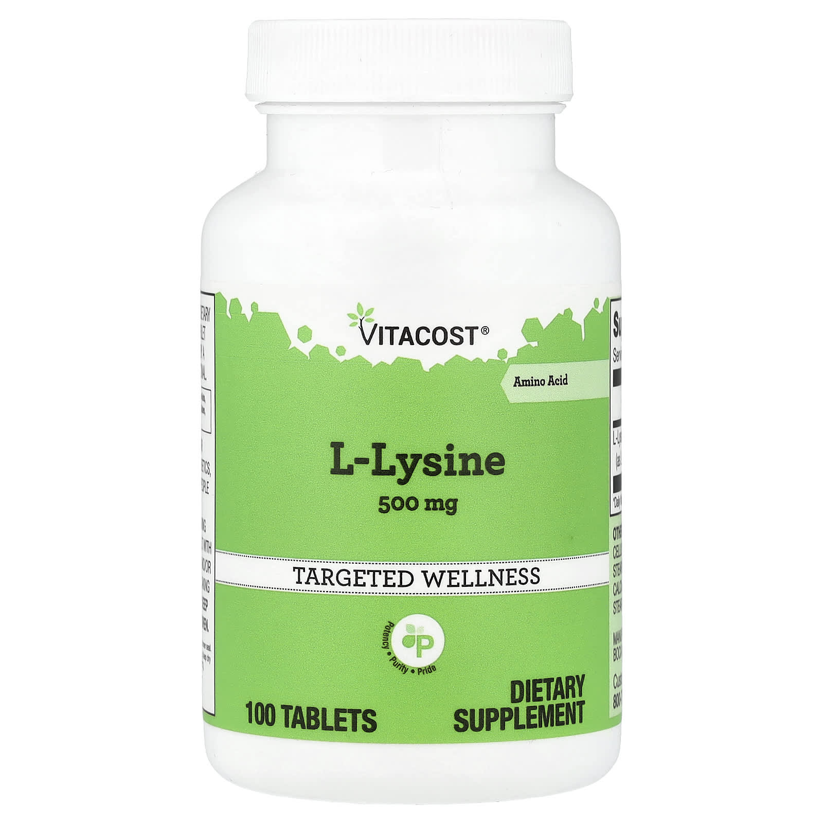 Vitacost L-Lysine – 100 comprimés — Tunisie