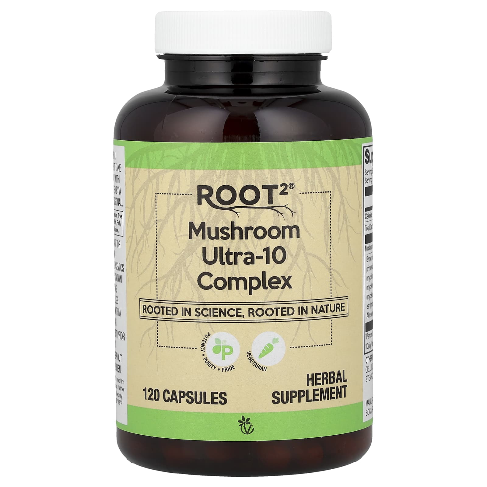Vitacost Root2 – Mushroom Ultra-10 Complex – 120 gélules — Tunisie