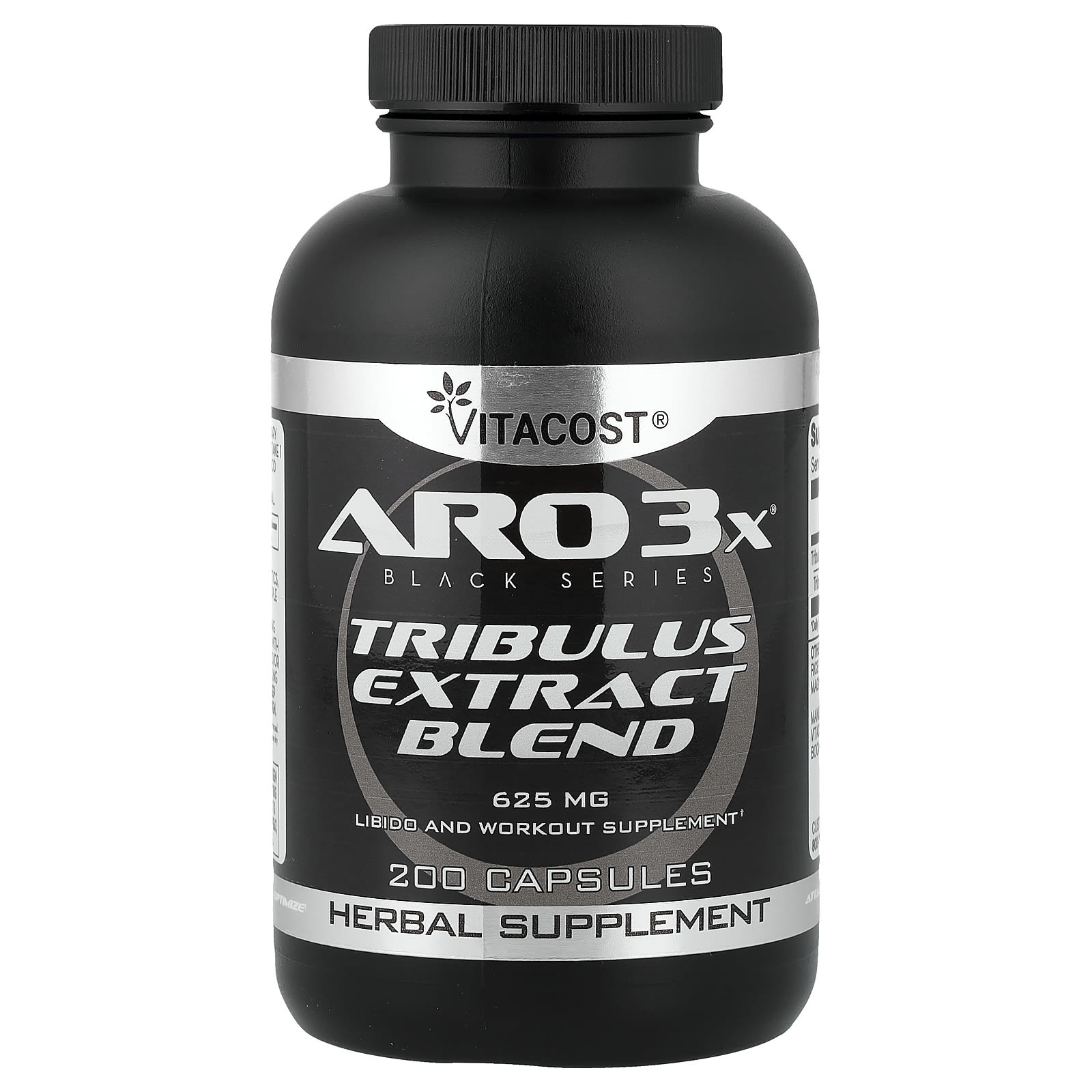Vitacost ARO3X Black Series, Tribulus Extract Blend – 200 gélules — Tunisie