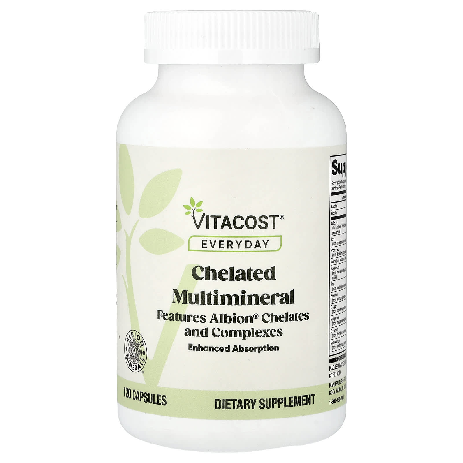 Vitacost Everyday, Chelated Multimineral – 120 gélules — Tunisie