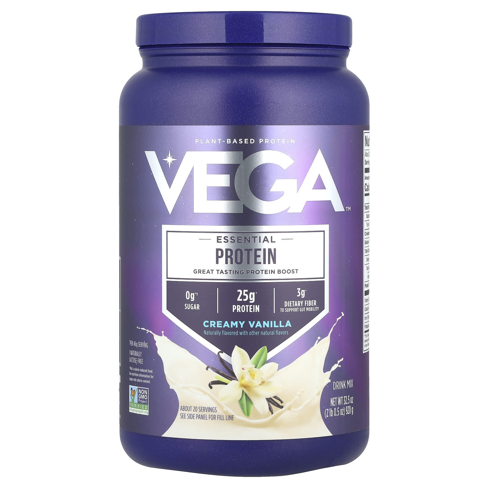 Vega Essential Plant-Based Protein – Creamy Vanilla – 920 g — Tunisie