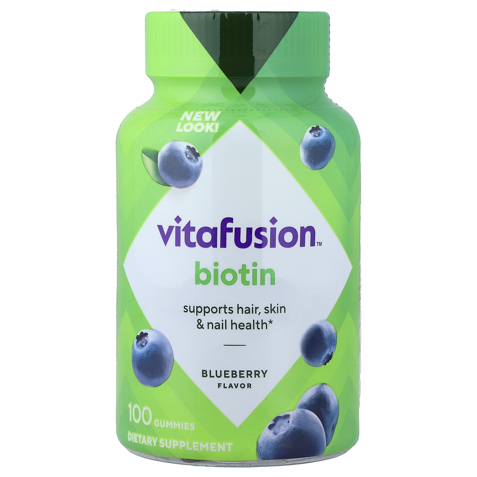 VitaFusion Biotin Gummies – Blueberry – 100 gommes — Tunisie