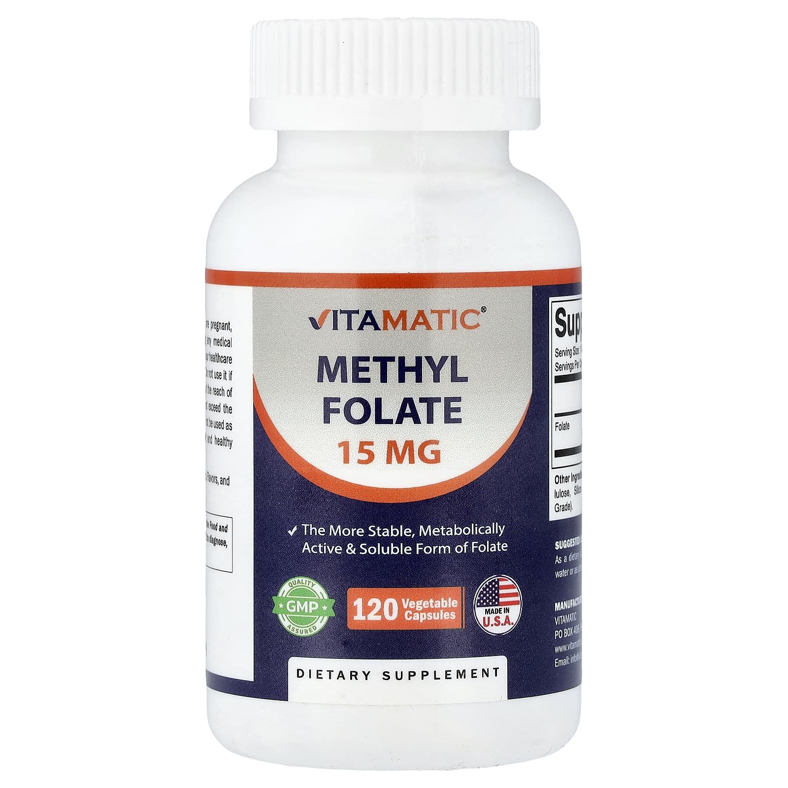 Vitamatic Methyl Folate – 15 mg — Tunisie
