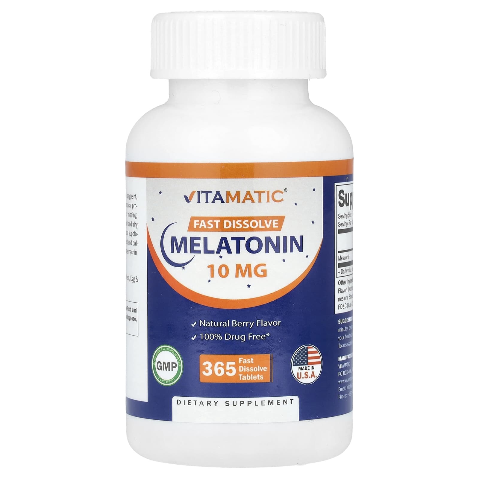 Vitamatic Melatonin – Berry – 10 mg — Tunisie