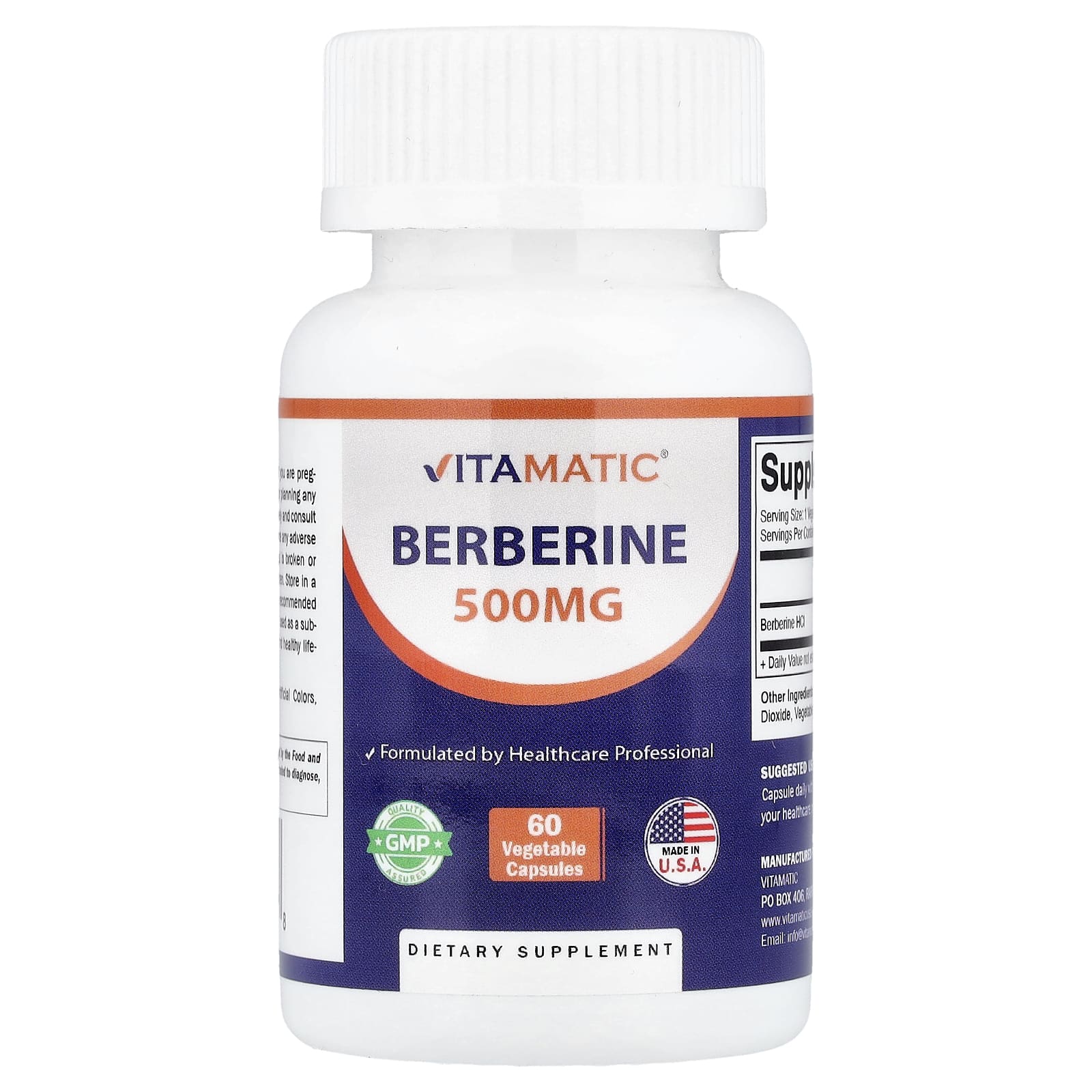 Vitamatic Berberine – 500 mg — Tunisie