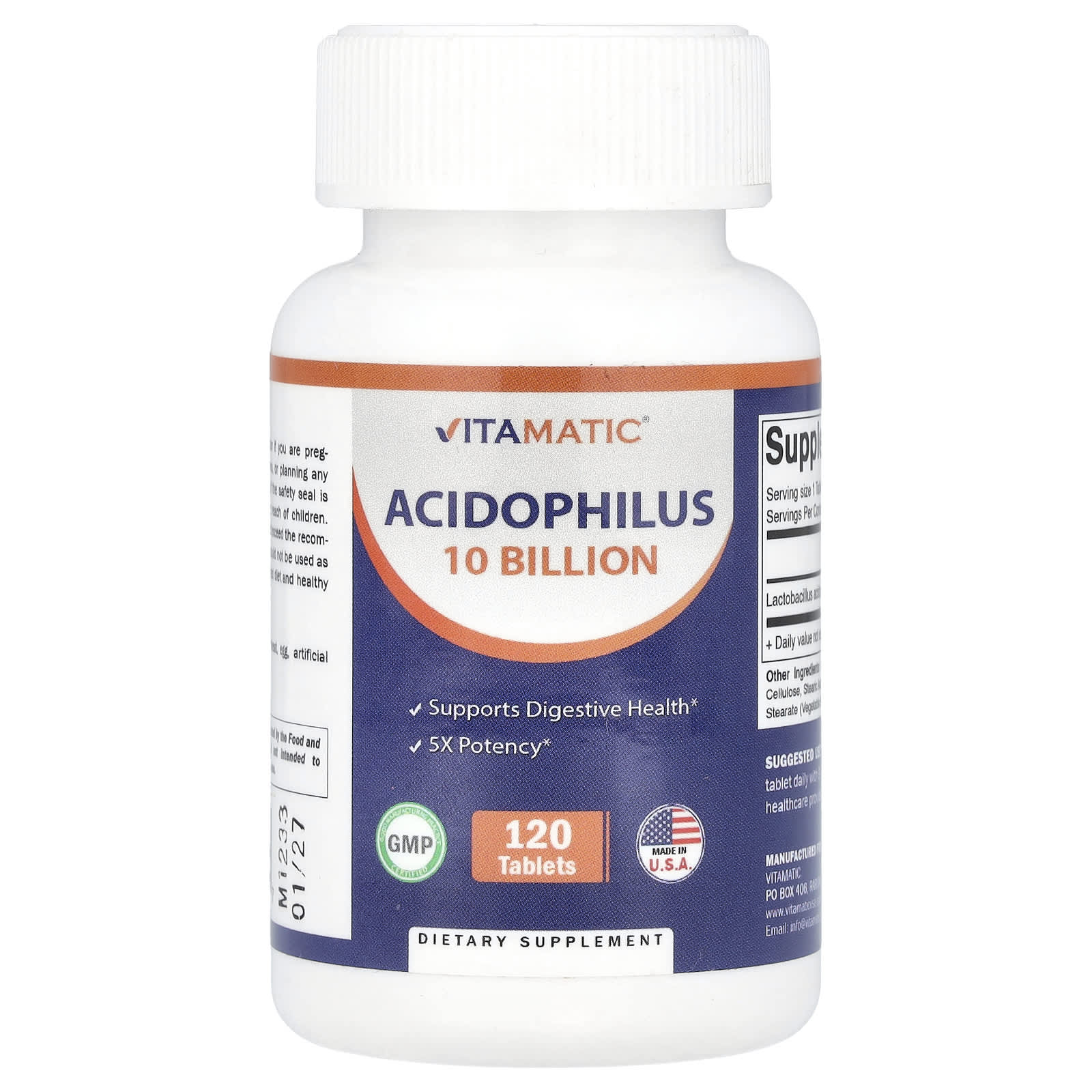Vitamatic Acidophilus – 120 comprimés — Tunisie