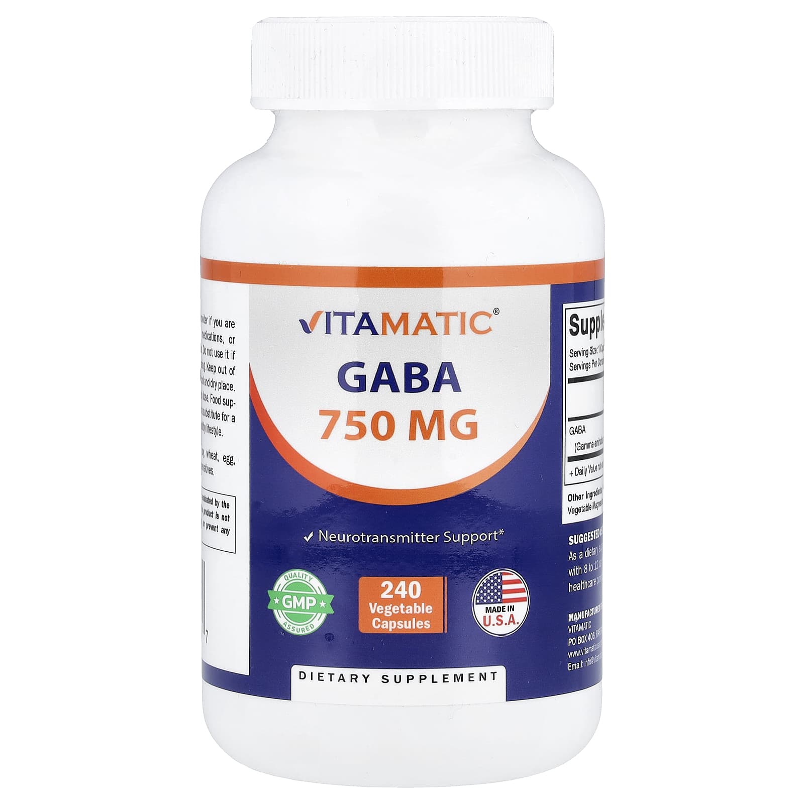 Vitamatic Gaba – 750 mg — Tunisie