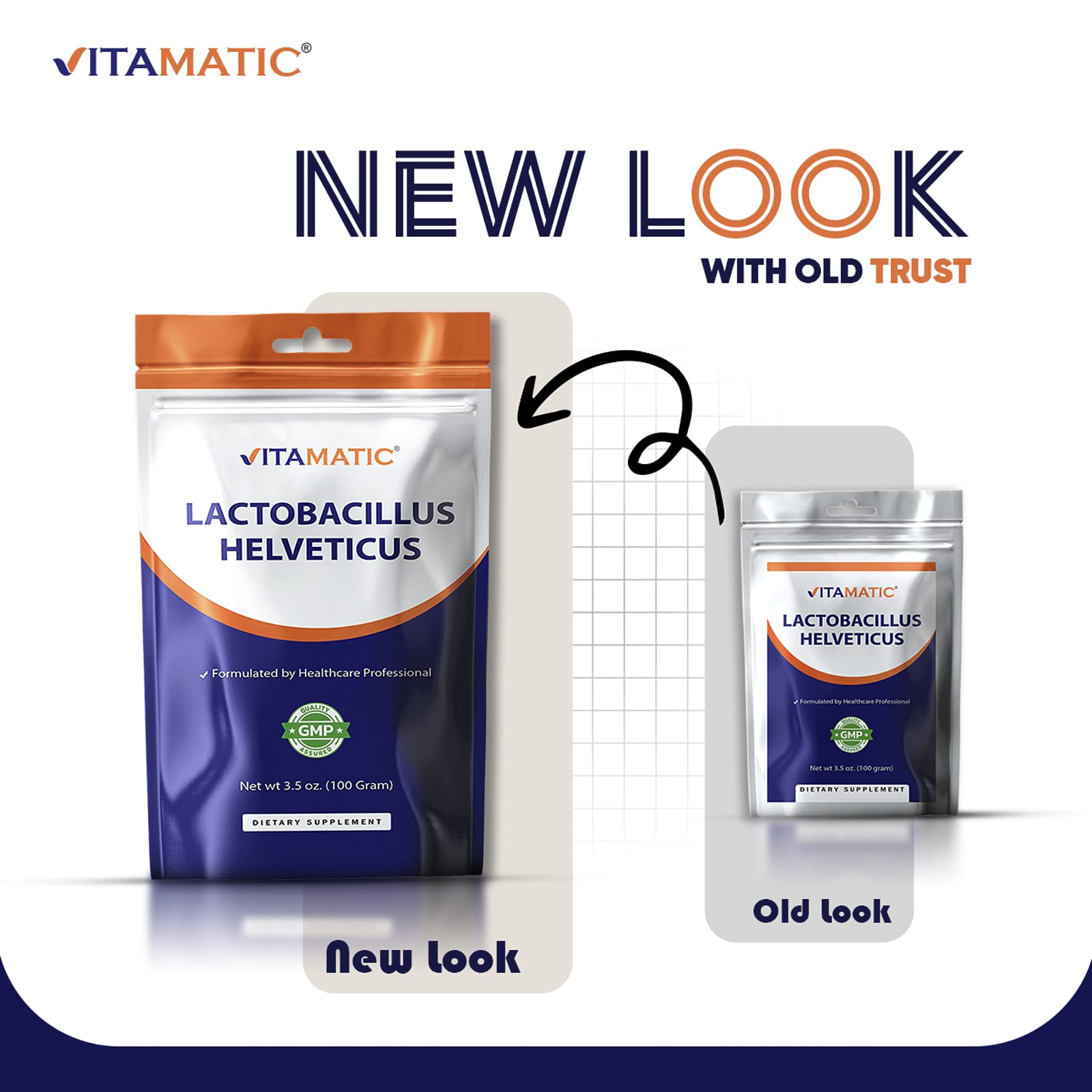 Vitamatic Lactobacillus Helveticus – 100 g — étiquette 2
