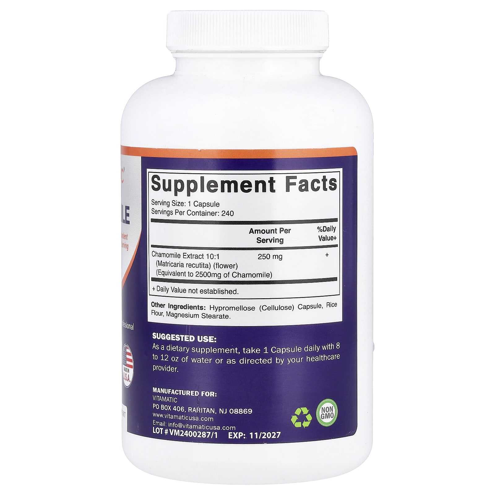 Vitamatic Chamomile – 2500 mg — photo 2 sur 2