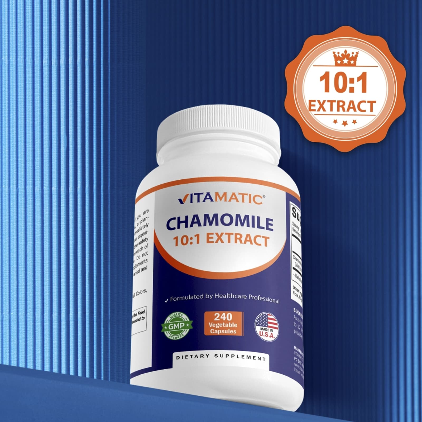 Vitamatic Chamomile – 2500 mg — étiquette 4