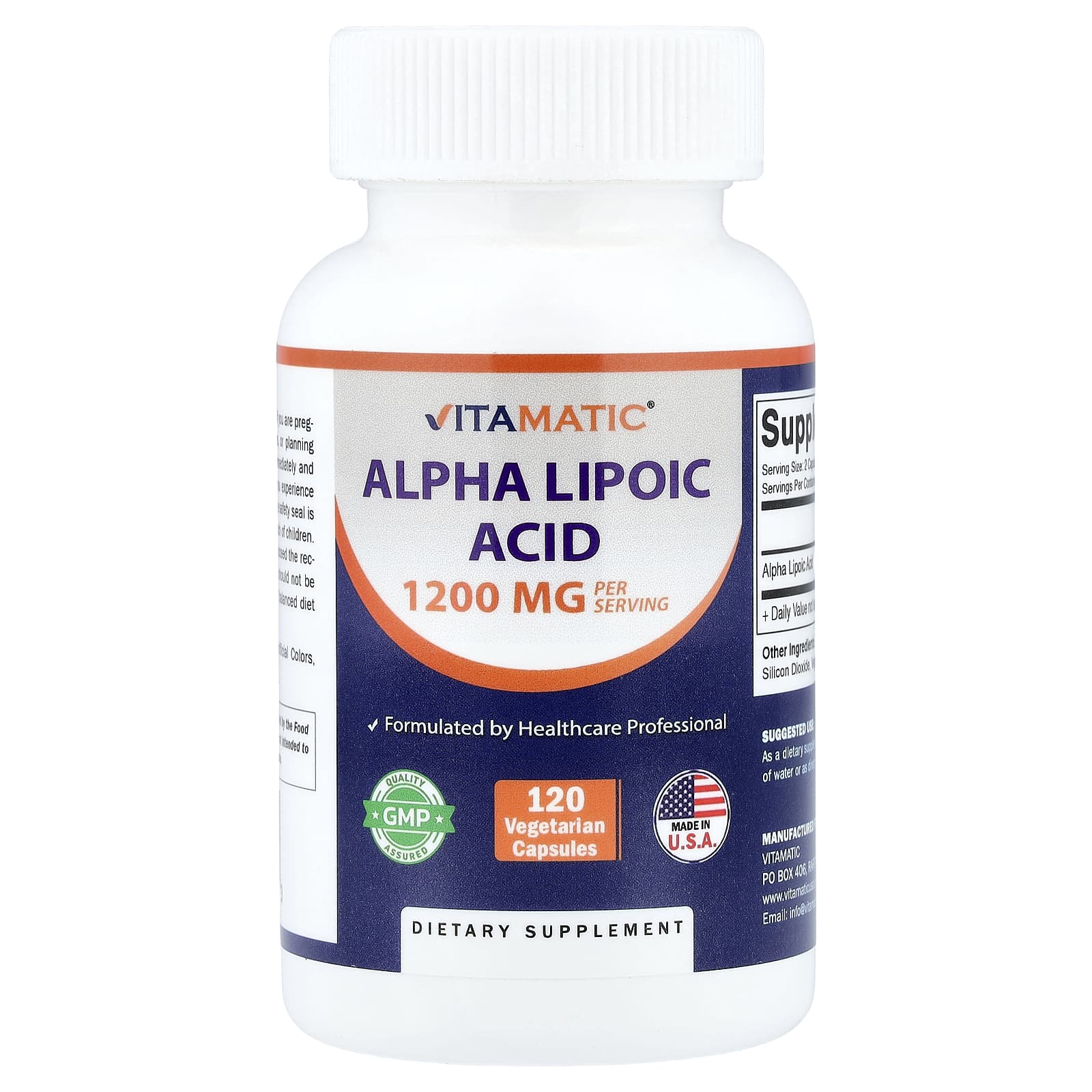 Vitamatic Alpha Lipoic Acid – 120 gélules végétales — Tunisie