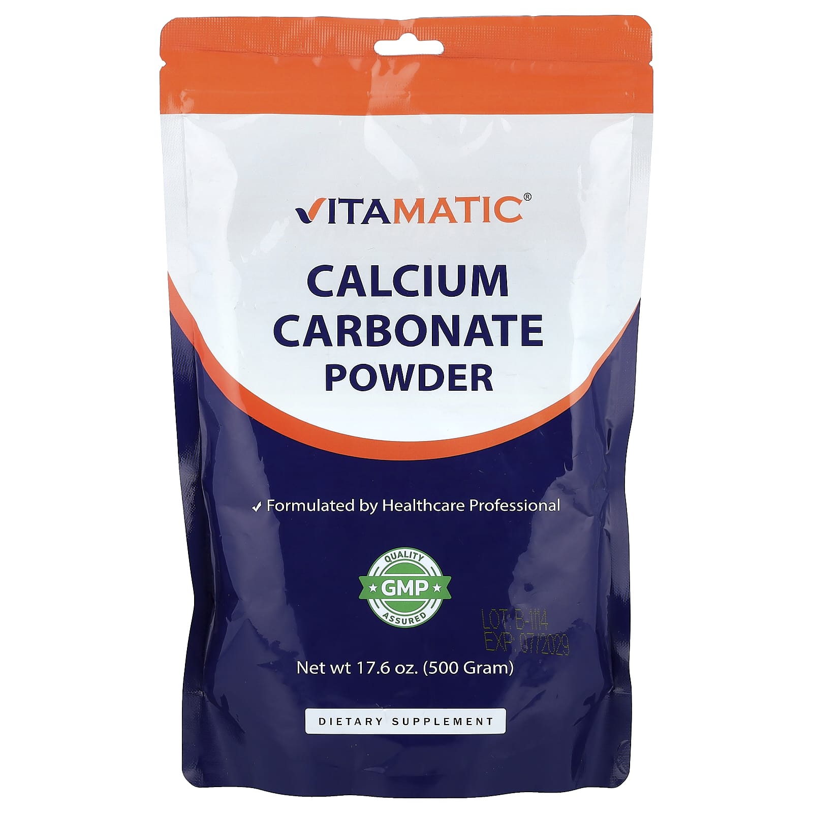 Vitamatic Calcium Carbonate Powder – 500 g — Tunisie
