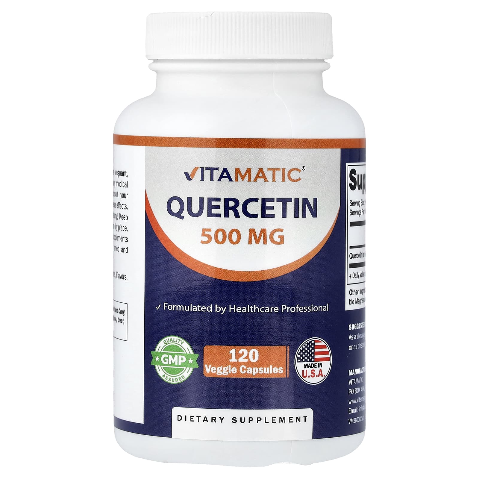 Vitamatic Quercetin – 120 gélules végétales — Tunisie