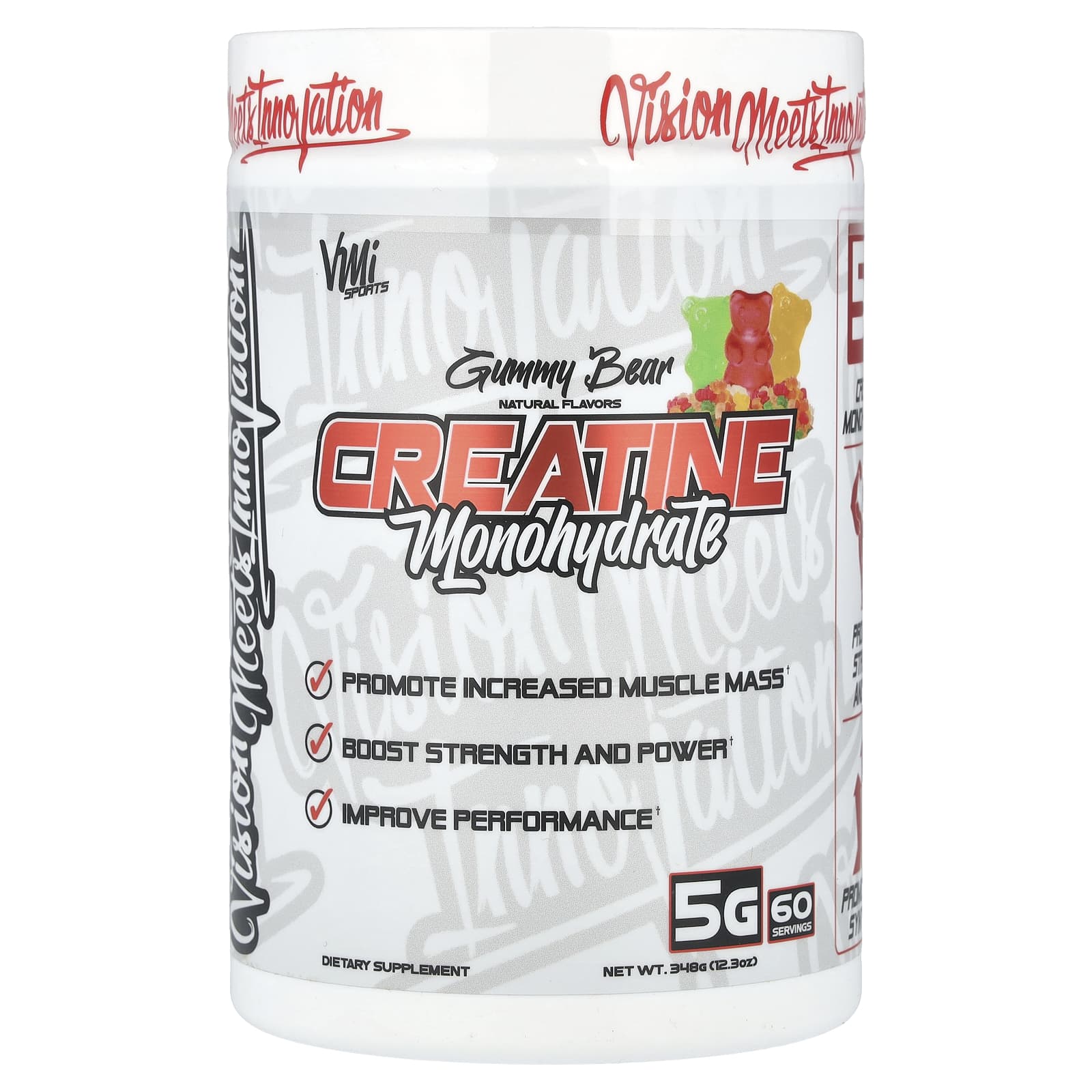 VMI Sports Creatine Monohydrate, Gummy Bear – 348 g — Tunisie