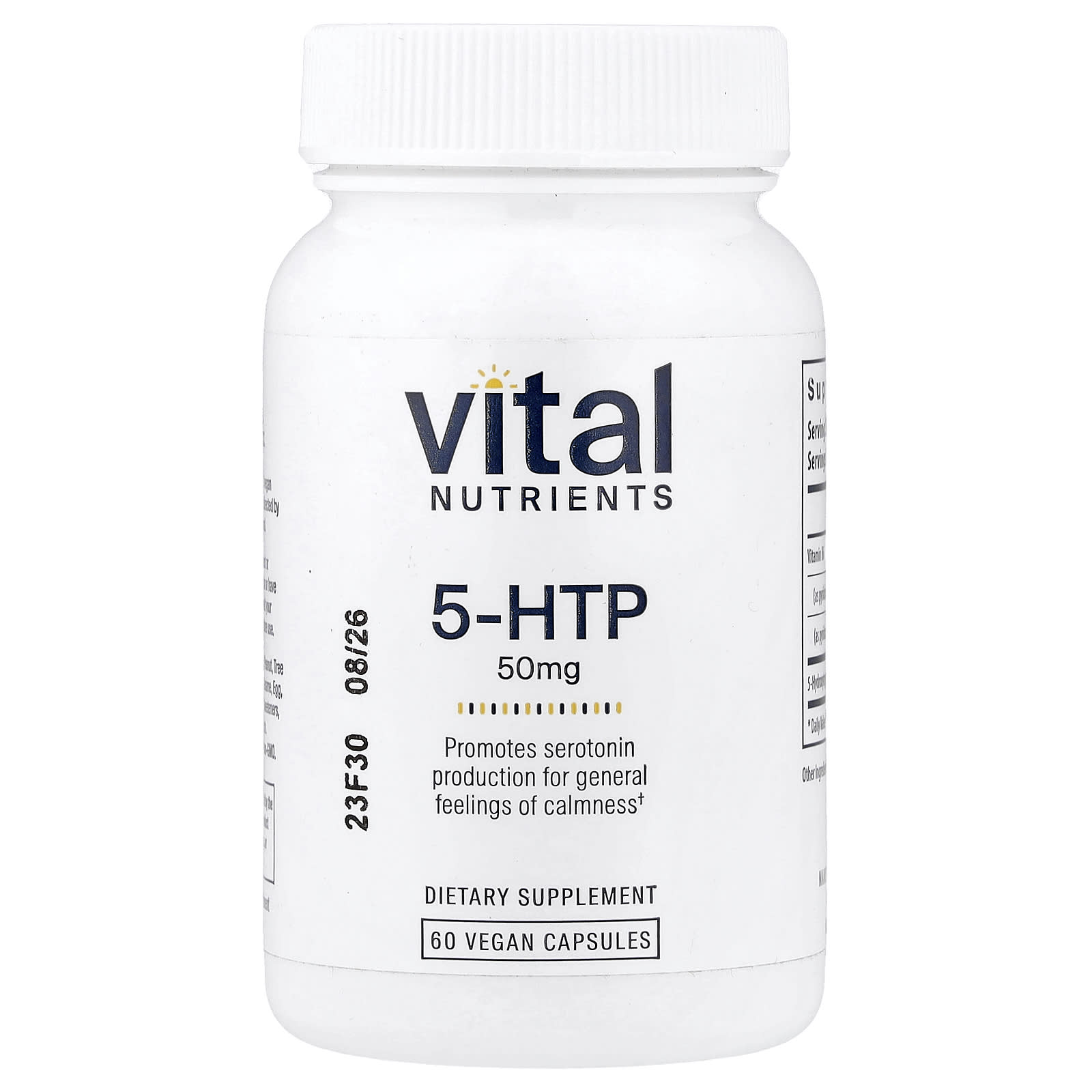 Vital Nutrients 5-HTP – 60 gélules véganes — Tunisie