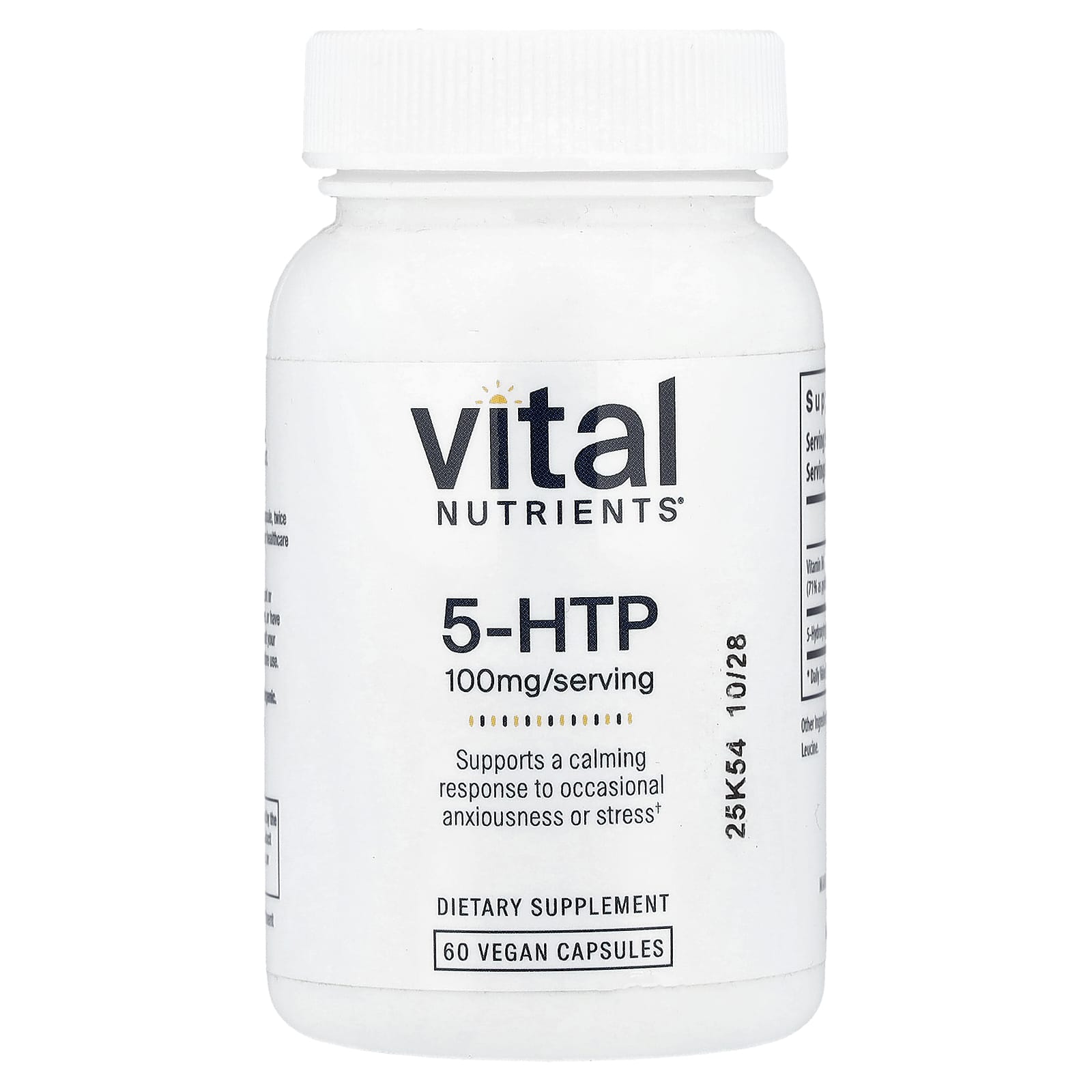 Vital Nutrients 5-HTP – 60 gélules véganes — Tunisie
