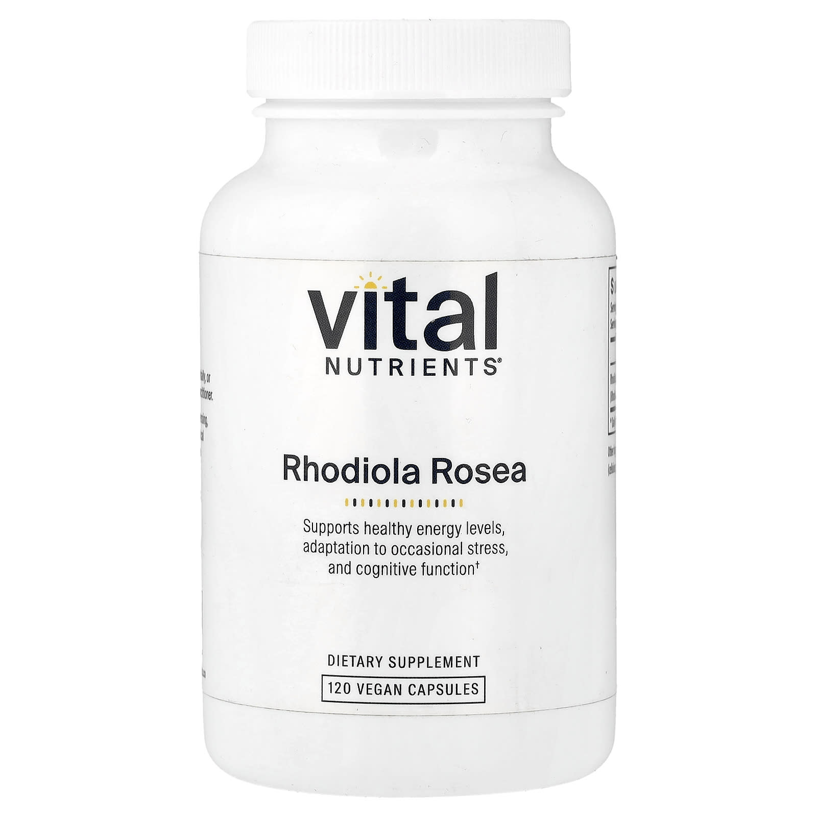 Vital Nutrients Rhodiola Rosea – 120 gélules véganes — Tunisie
