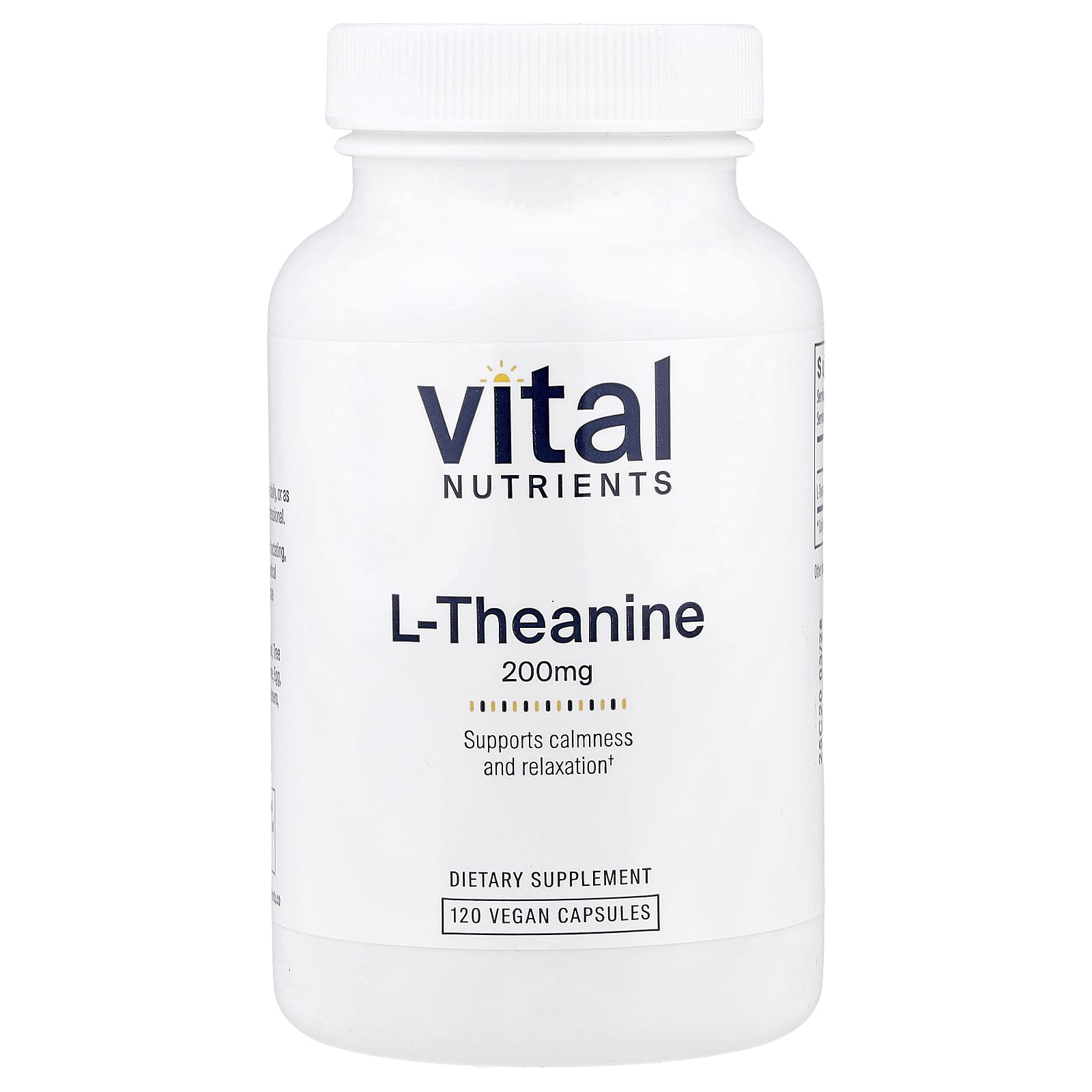 Vital Nutrients L-Theanine – 120 gélules véganes — Tunisie