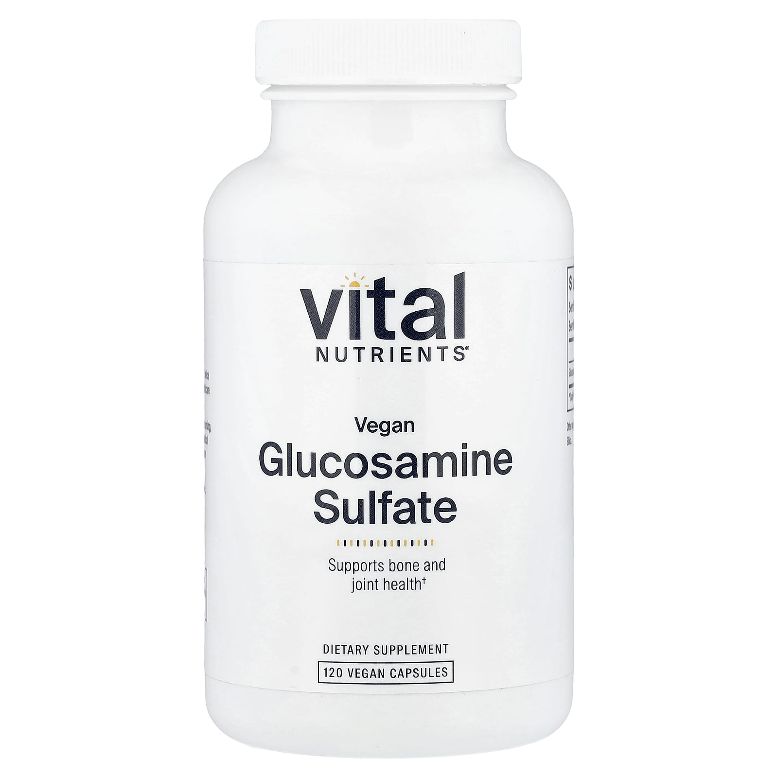 Vital Nutrients Vegan Glucosamine Sulfate – 120 gélules véganes — Tunisie