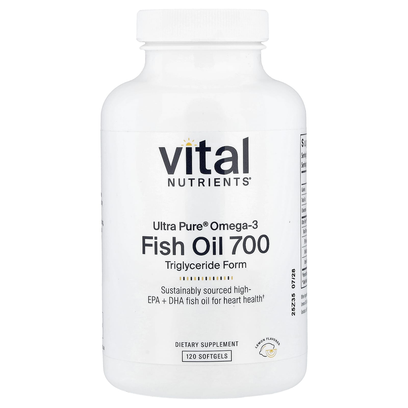Vital Nutrients Ultra Pure – Lemon – 120 capsules molles — Tunisie