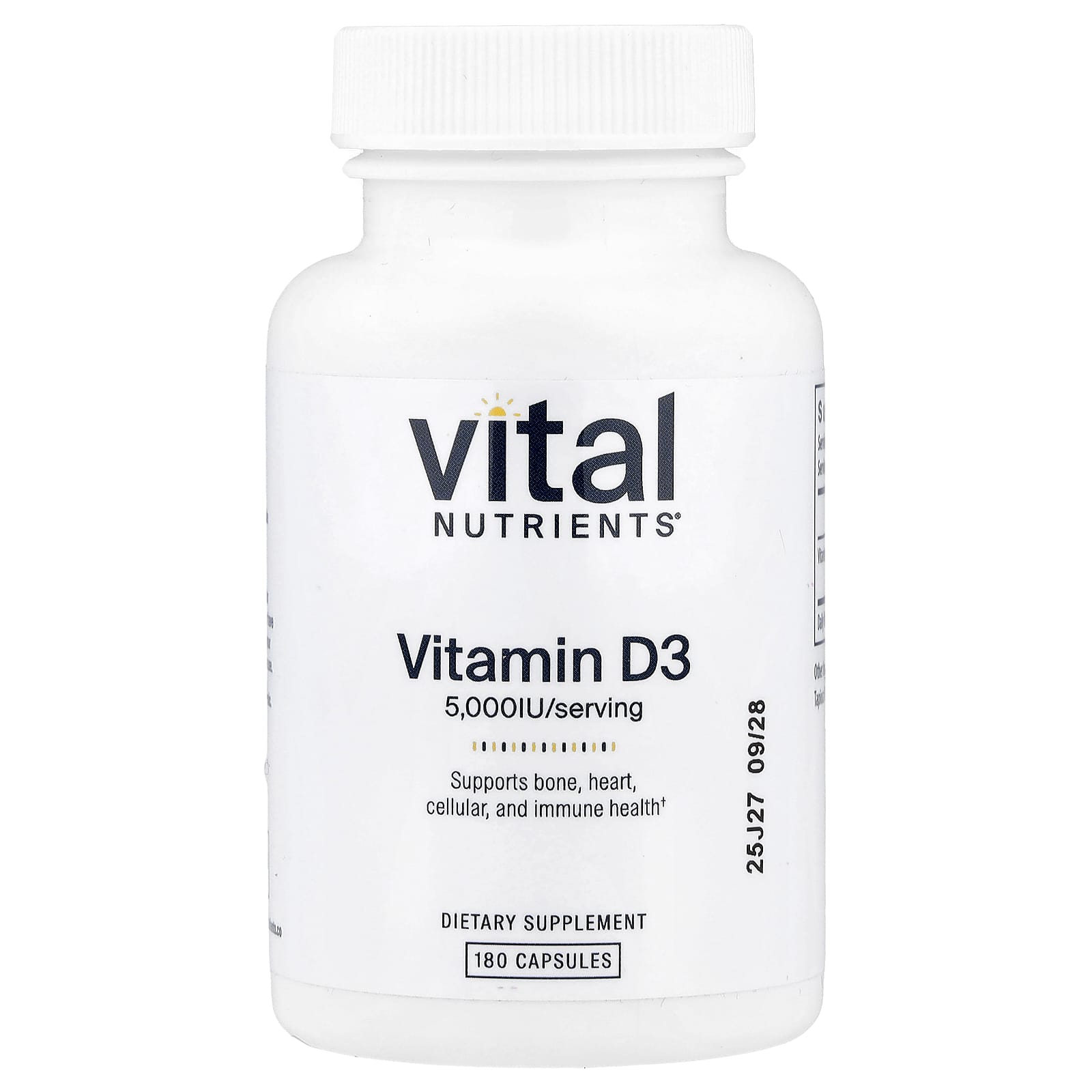 Vital Nutrients Vitamin D3 – 180 gélules — Tunisie