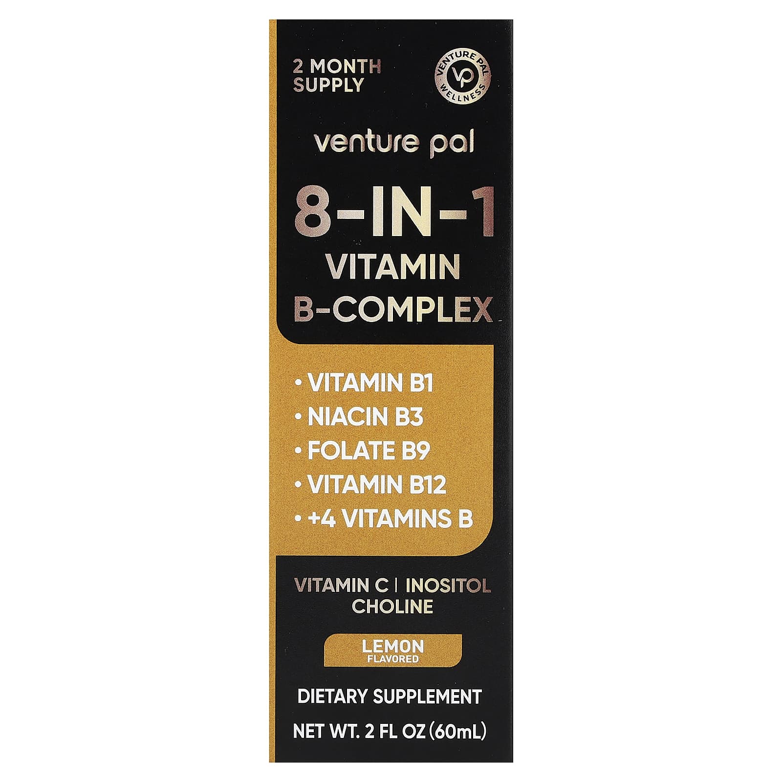 Venture Pal 8-in-1 Vitamin B Complex – Lemon – 60 ml — Tunisie