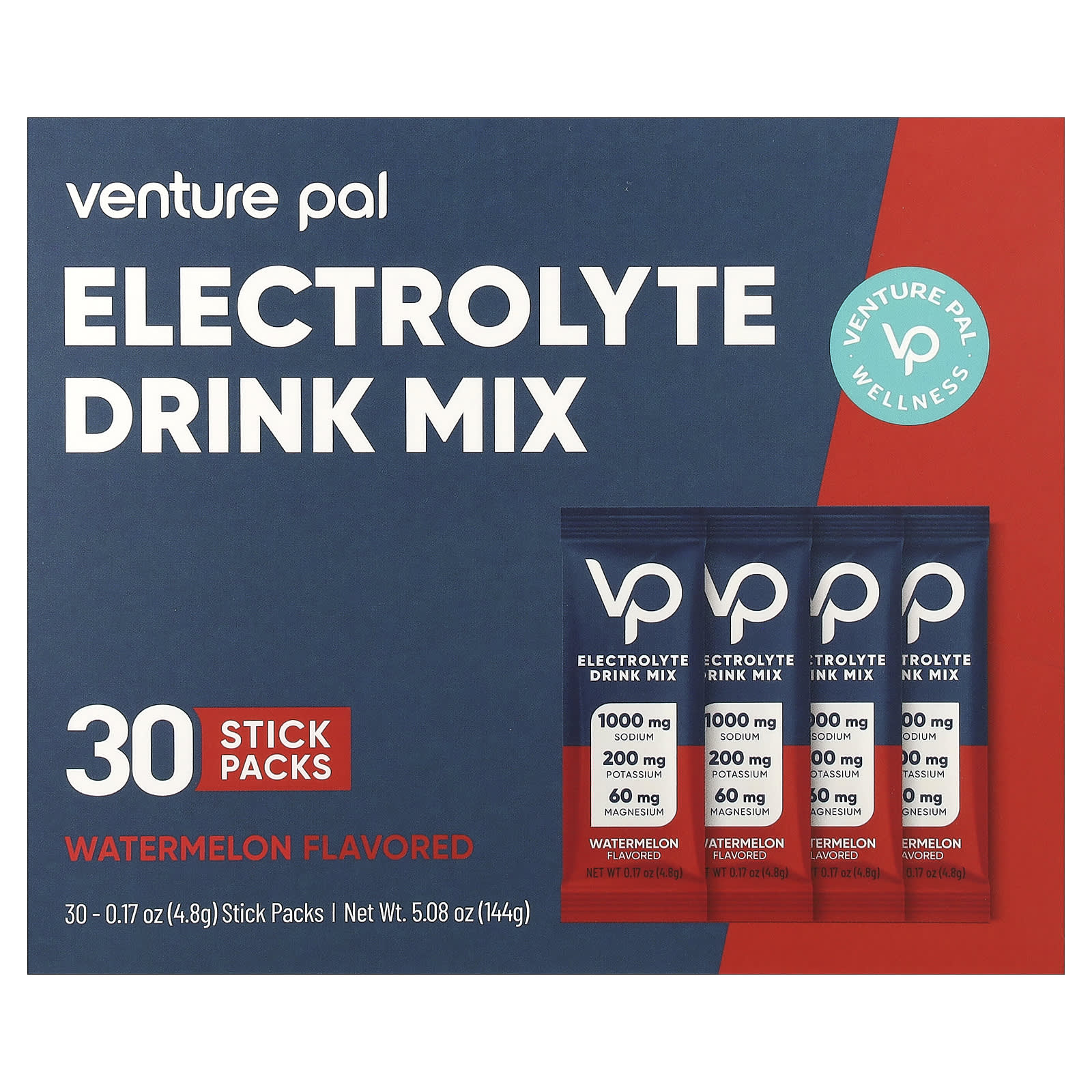 Venture Pal Electrolyte Drink Mix – Watermelon – 4,8 g — Tunisie