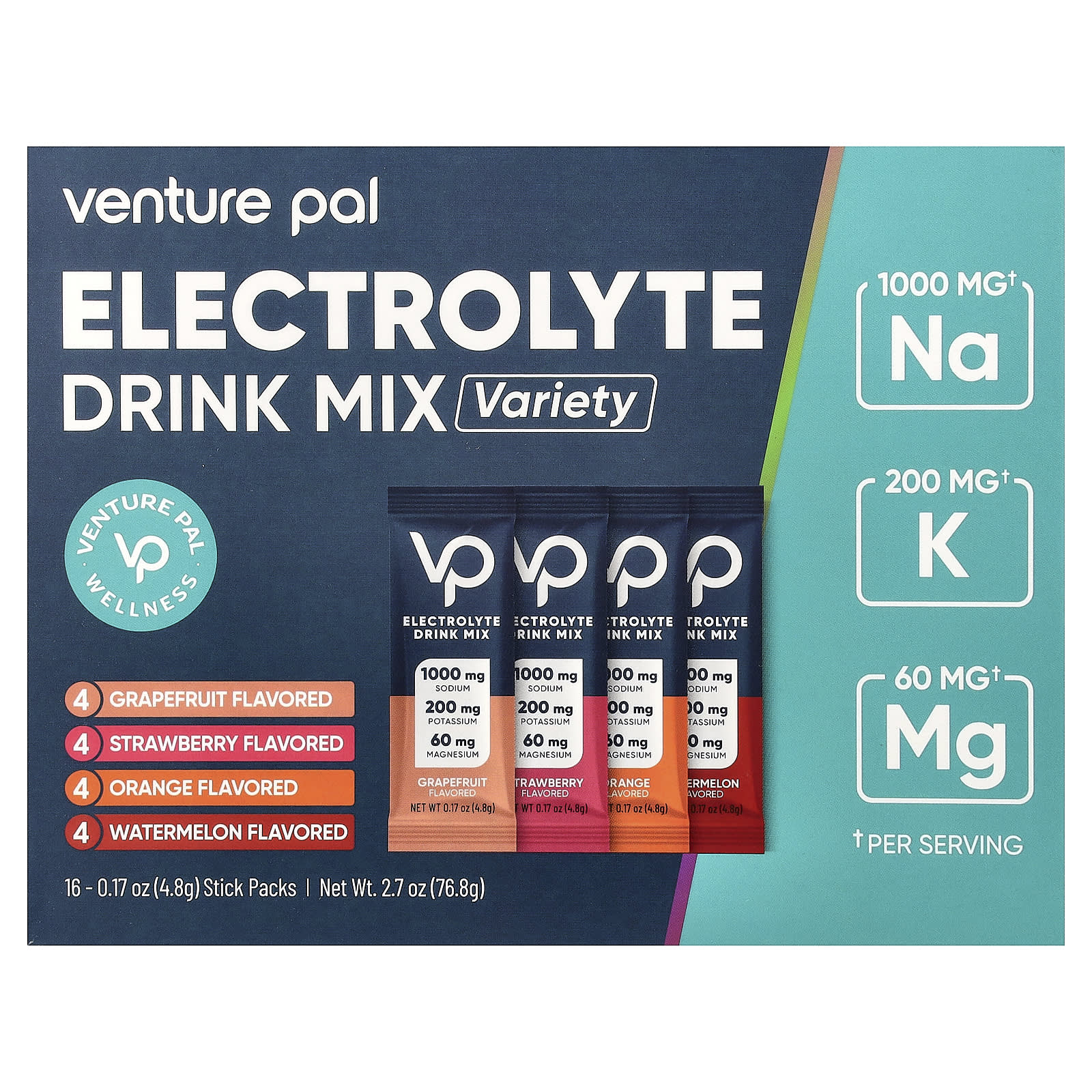 Venture Pal Electrolyte Drink Mix, Variety – 4,8 g — Tunisie