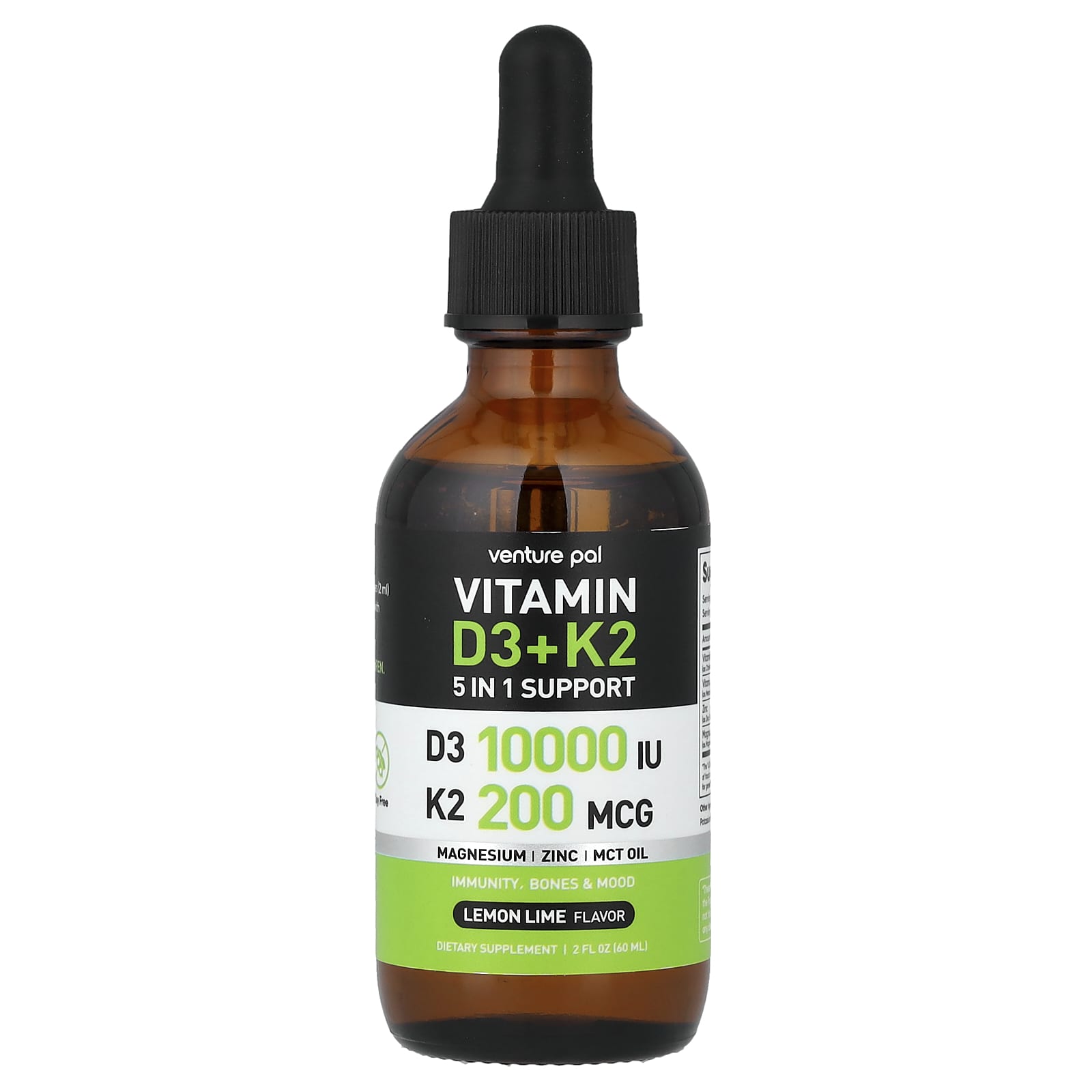 Venture Pal Vitamin D3 + K2 – Lemon Lime – 60 ml — étiquette 1
